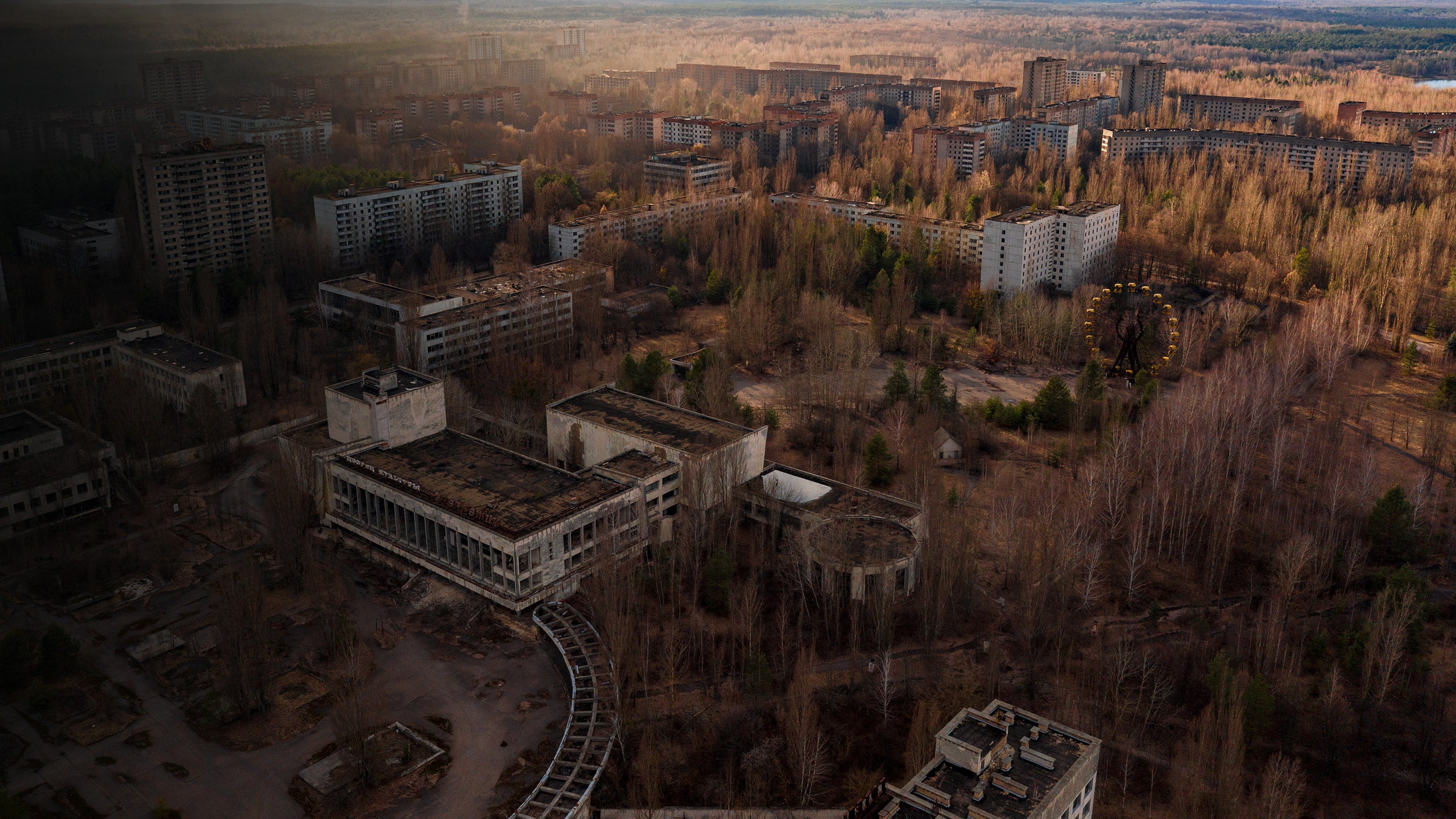 Dans les parties les plus radioactives de Tchernobyl