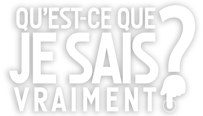 Qu'est-ce que je sais vraiment ?