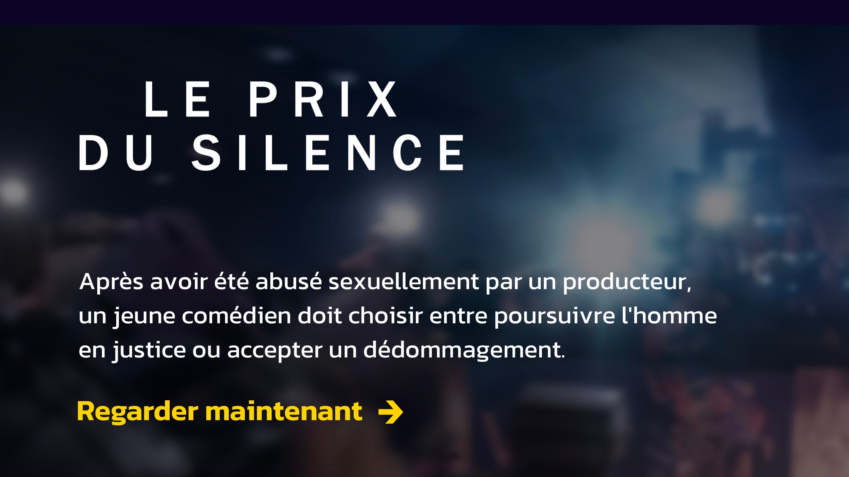 Le prix du silence sur M6+ nos programmes en streaming