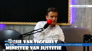 Immigration: le ministre de la Justice Paul Van Tigchelt tient des ...
