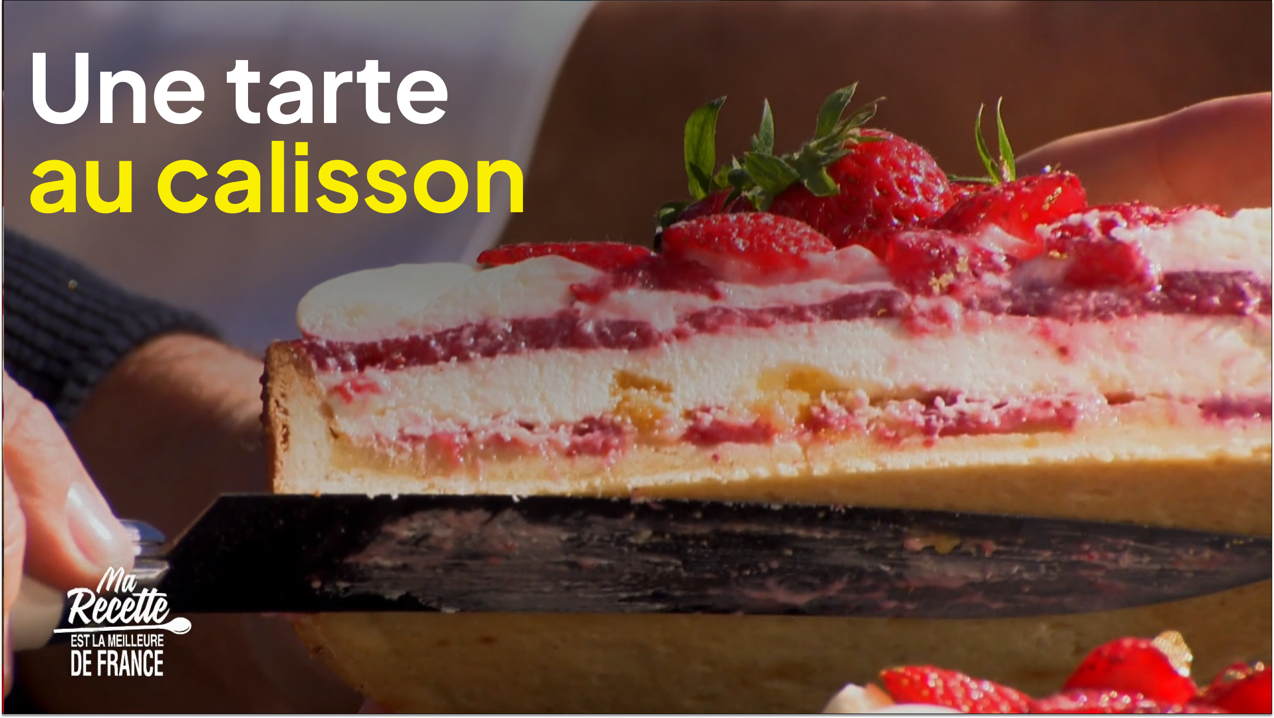 Une tarte au calisson
