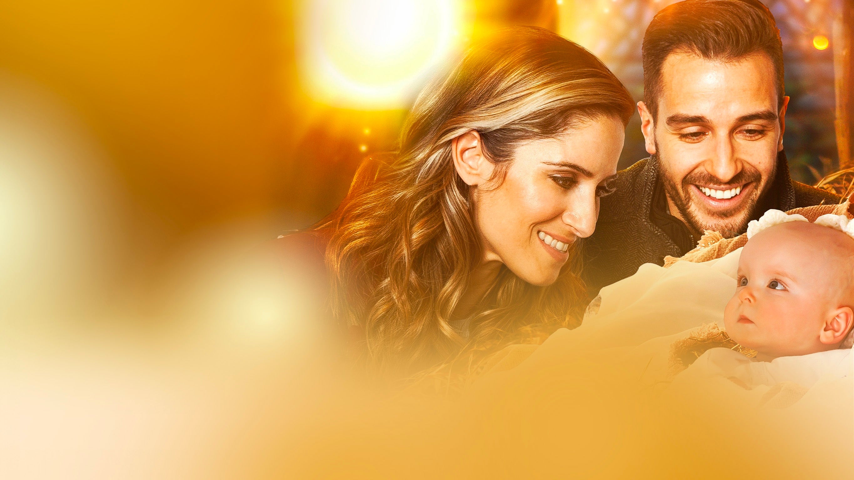 Un bébé dans la crèche de Noël