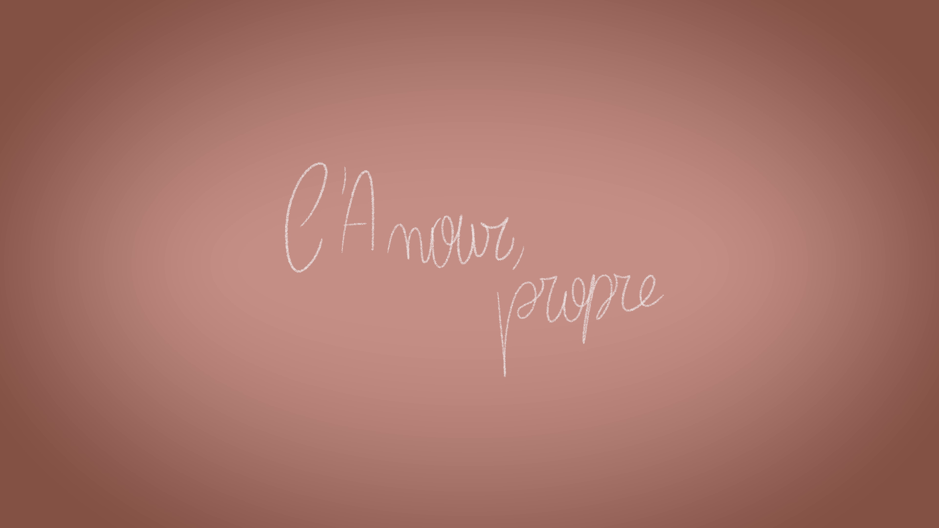 L’amour propre – Nicolas PITONE