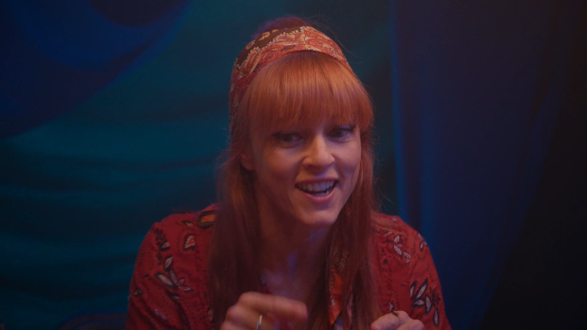 Démonstratrice au salon de l'ésotérisme