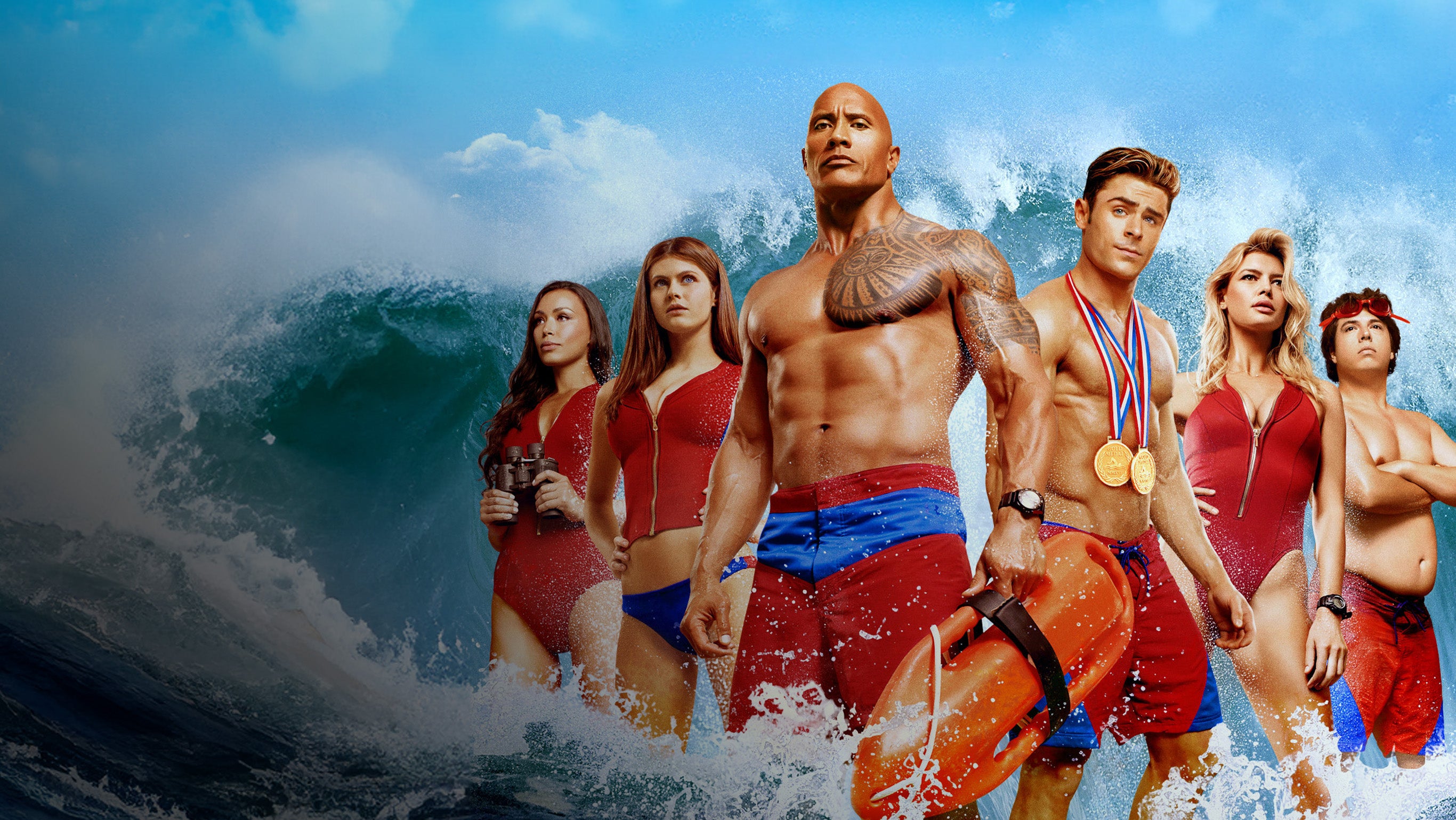 Dwayne Johnson et Zac Efron prennent la plage d’assaut