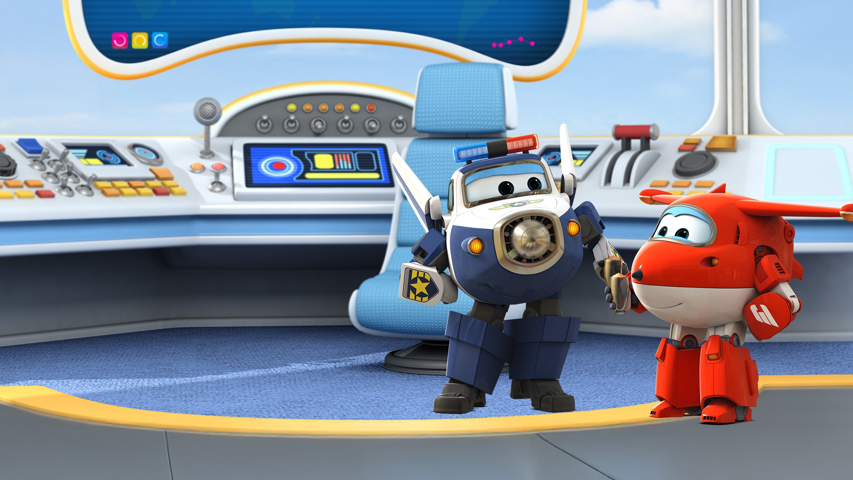 Super Wings paré au décollage