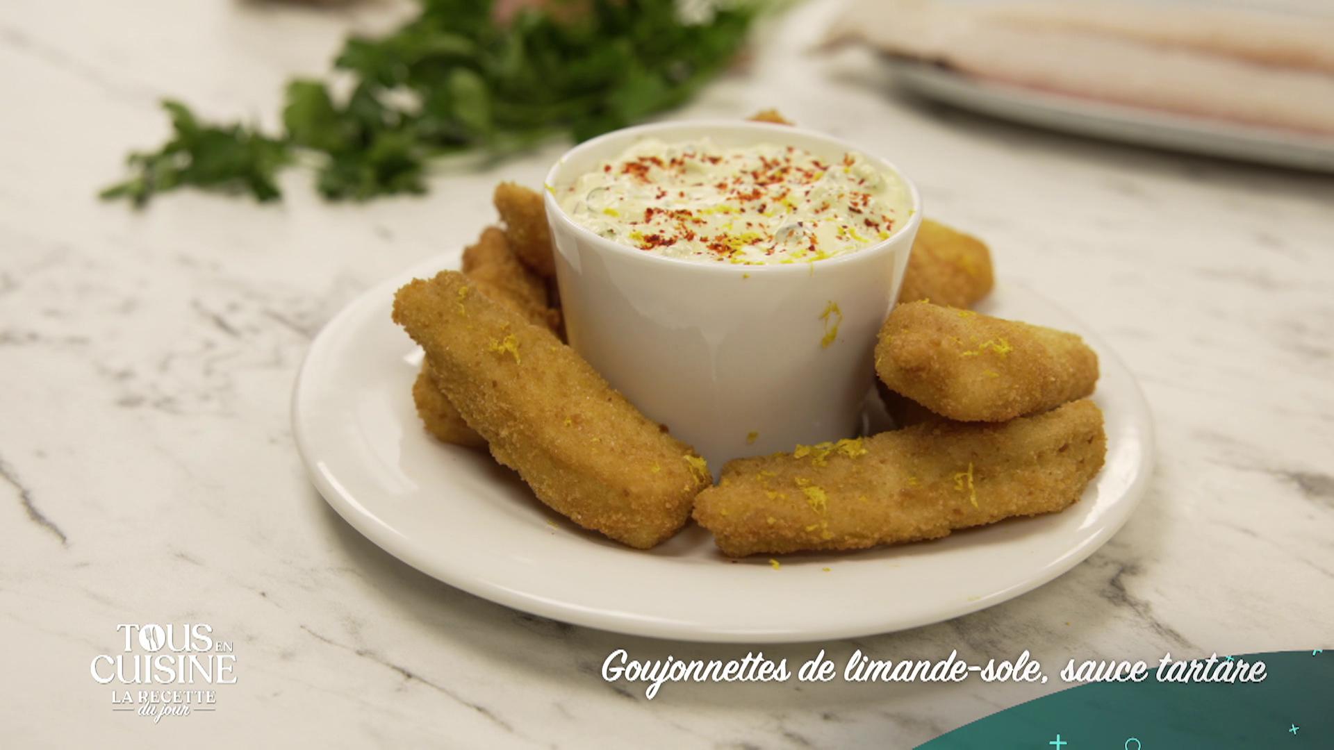 Goujonnettes de limande-sole, sauce tartare