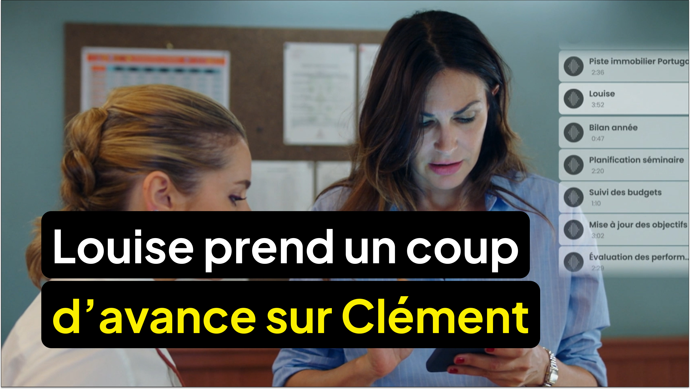 Louise prend un coup d’avance sur Clément