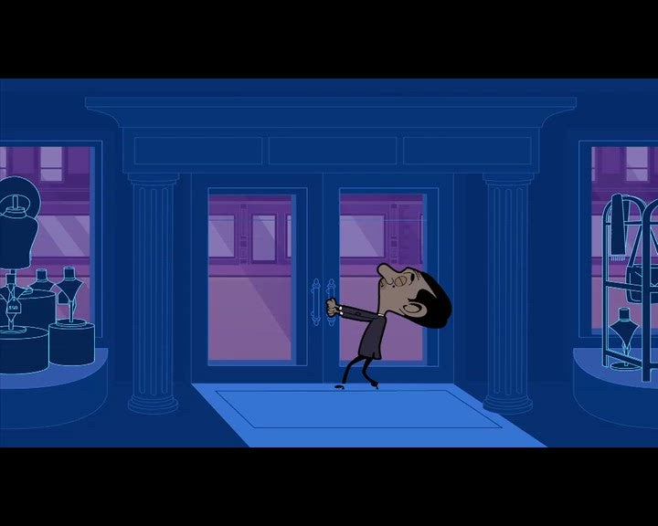 Mr Bean fait du shopping