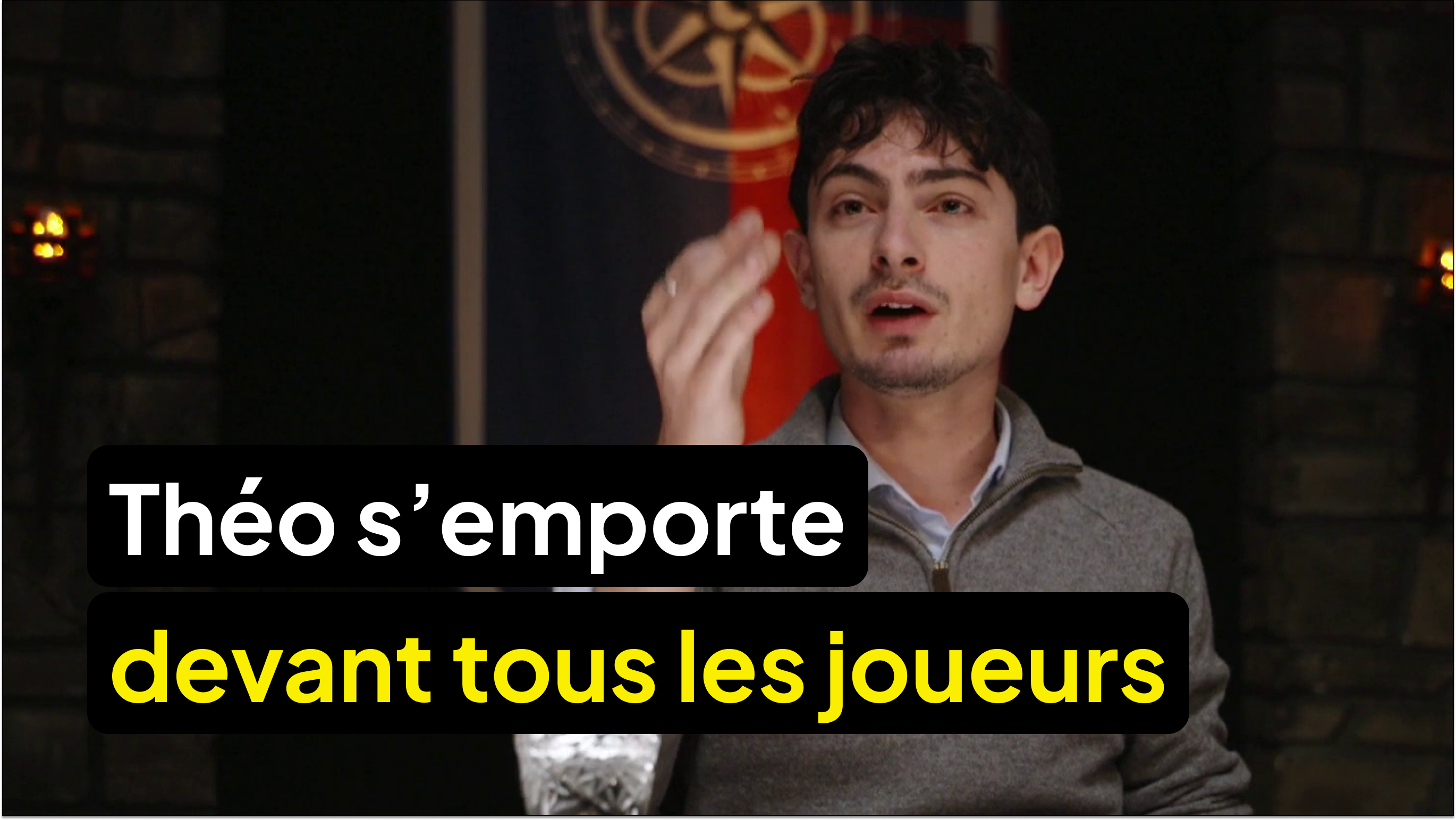 Il s’emporte complètement devant tous les joueurs