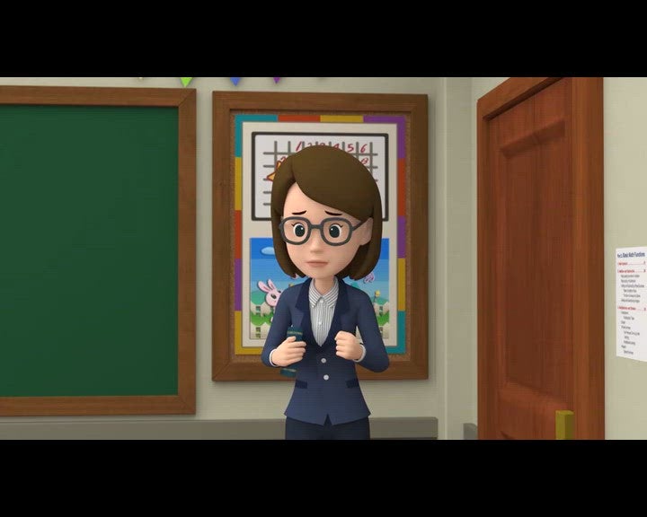 Attention dans l'escalier