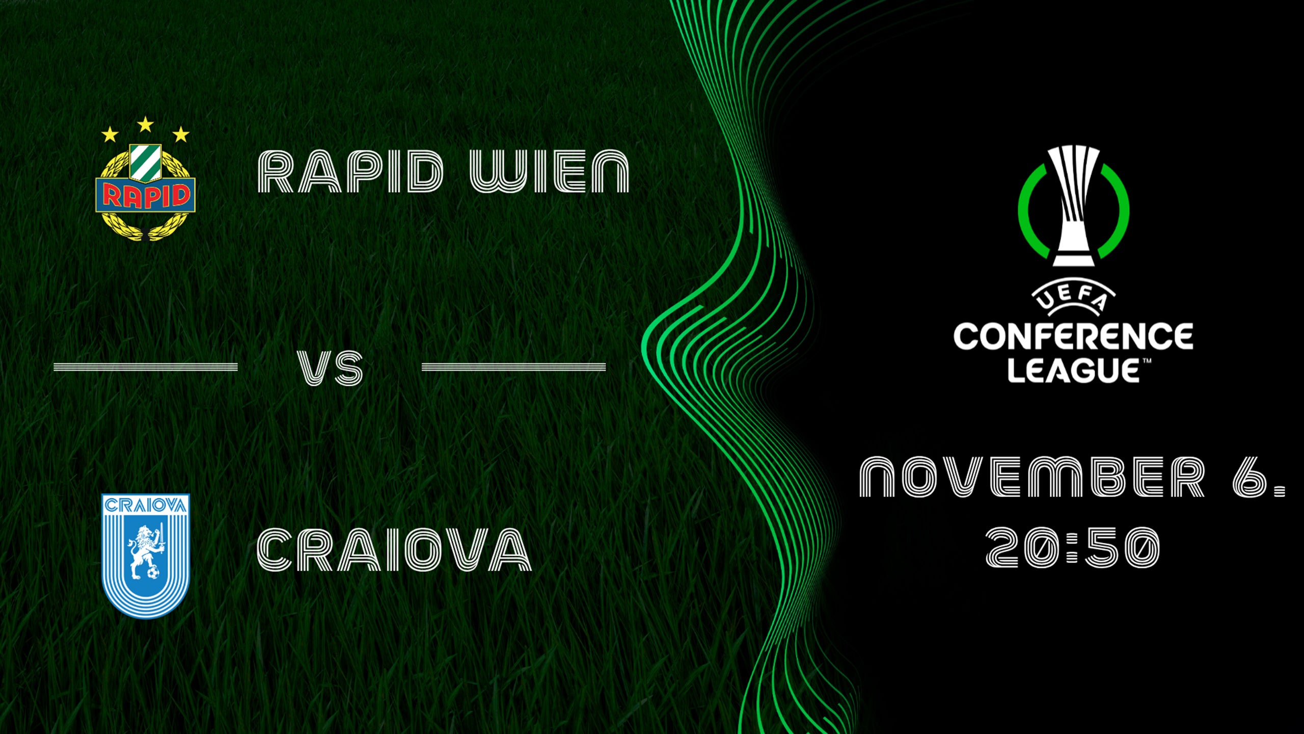 RAPID WIEN – CRAIOVA 2025.11.06 20:50 / RTL+ - Nézd újra bármikor!