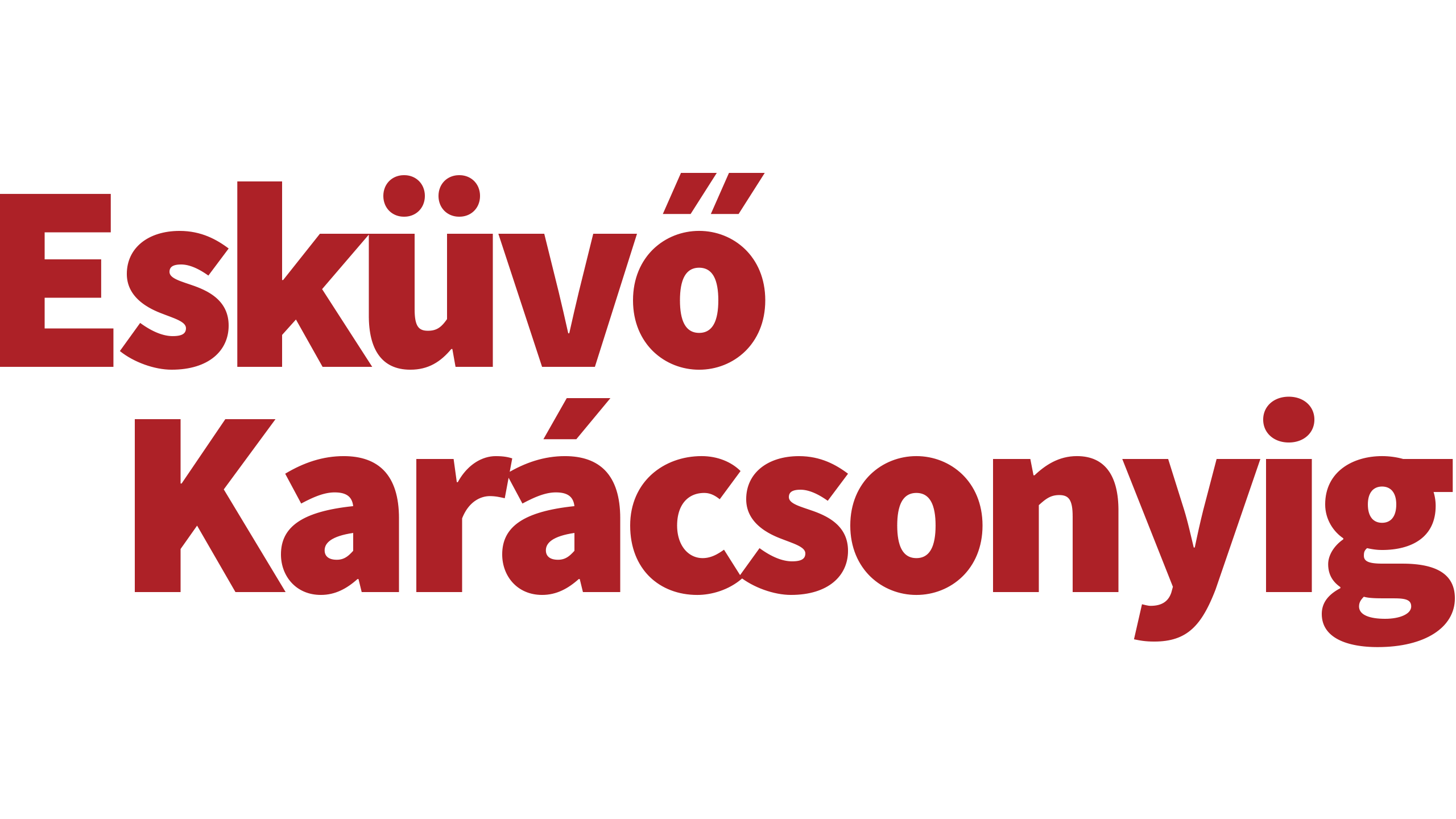 Esküvő karácsonyig