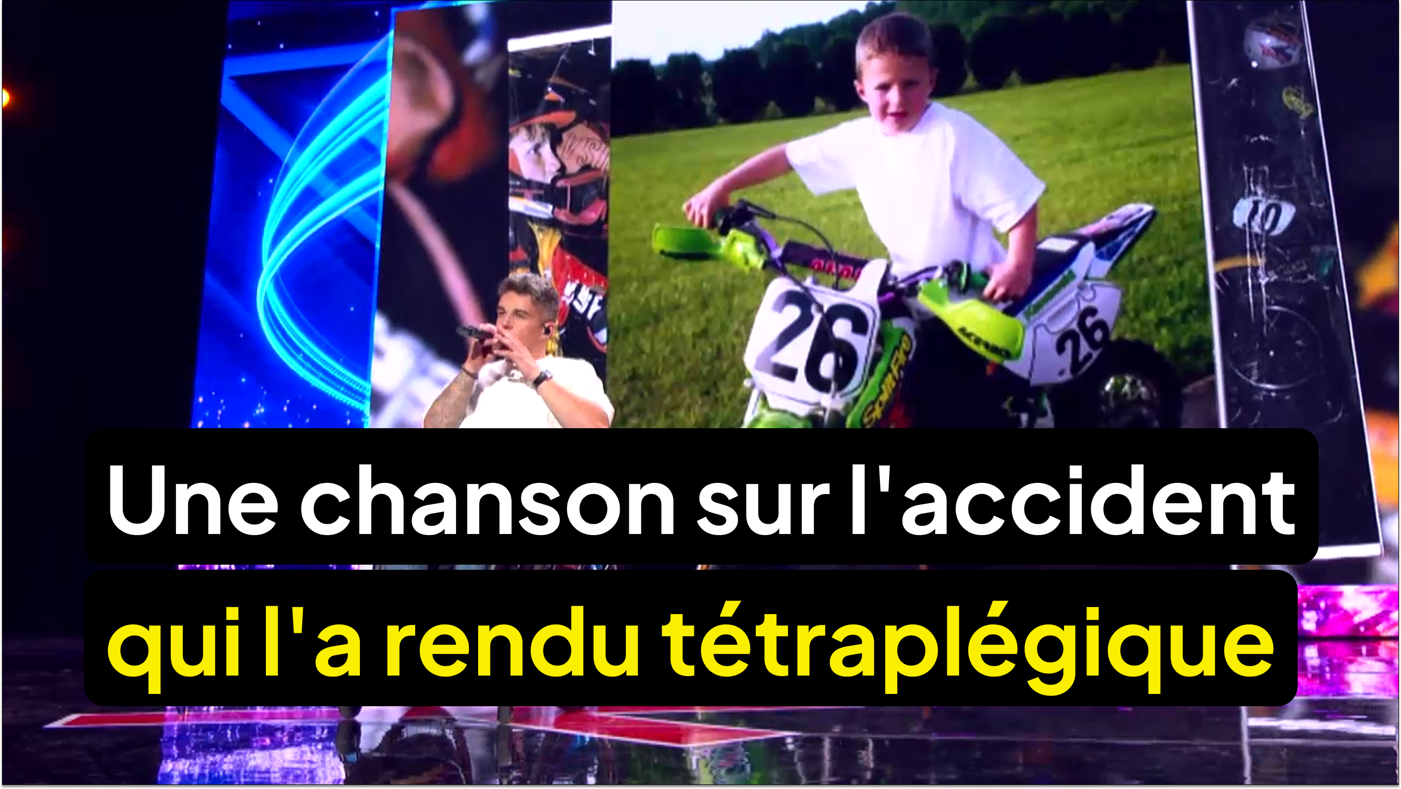 Il a composé une chanson sur l'accident qui l'a rendu tétraplégique