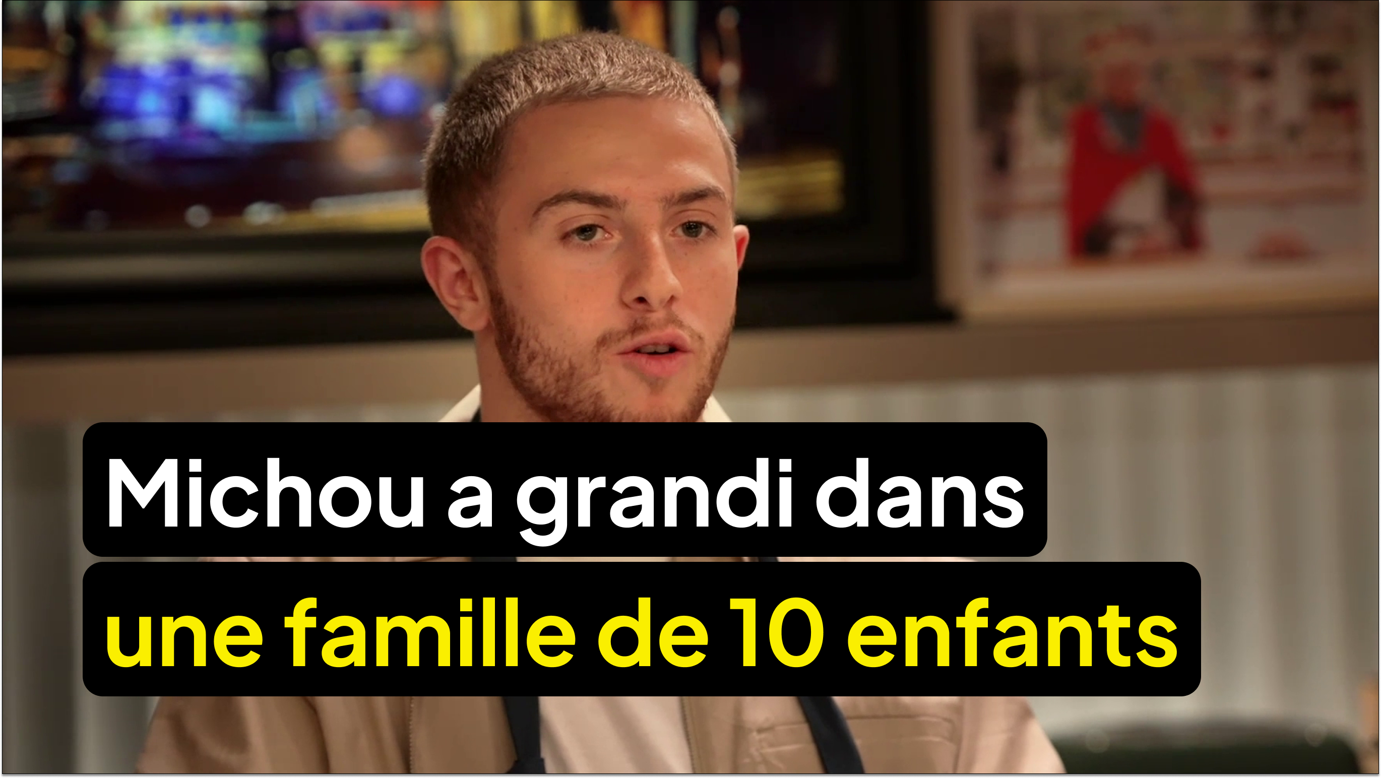 Michou a grandi dans une famille de 10 enfants