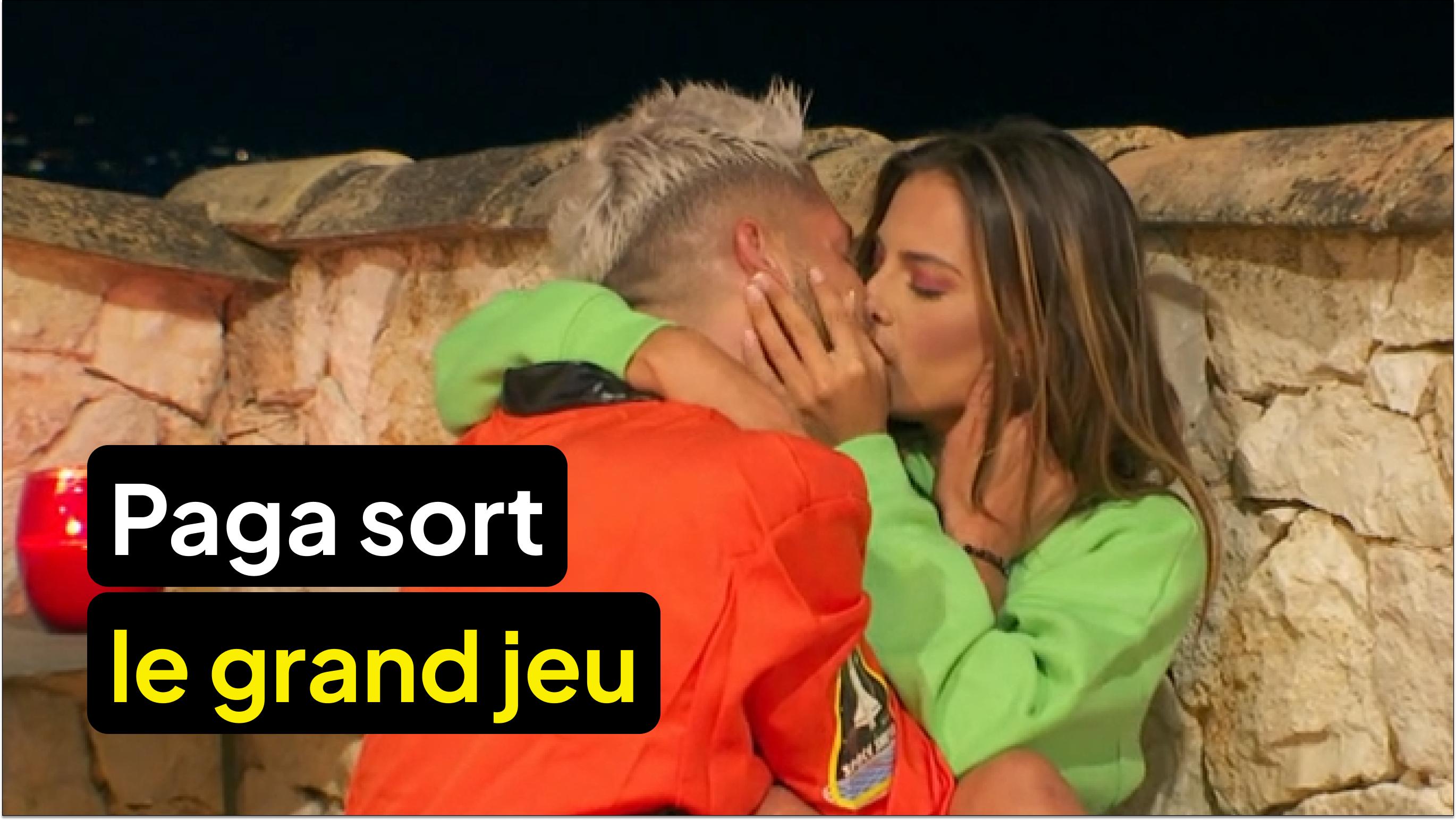 Premier baiser enflammé pour Paga et Giuseppa