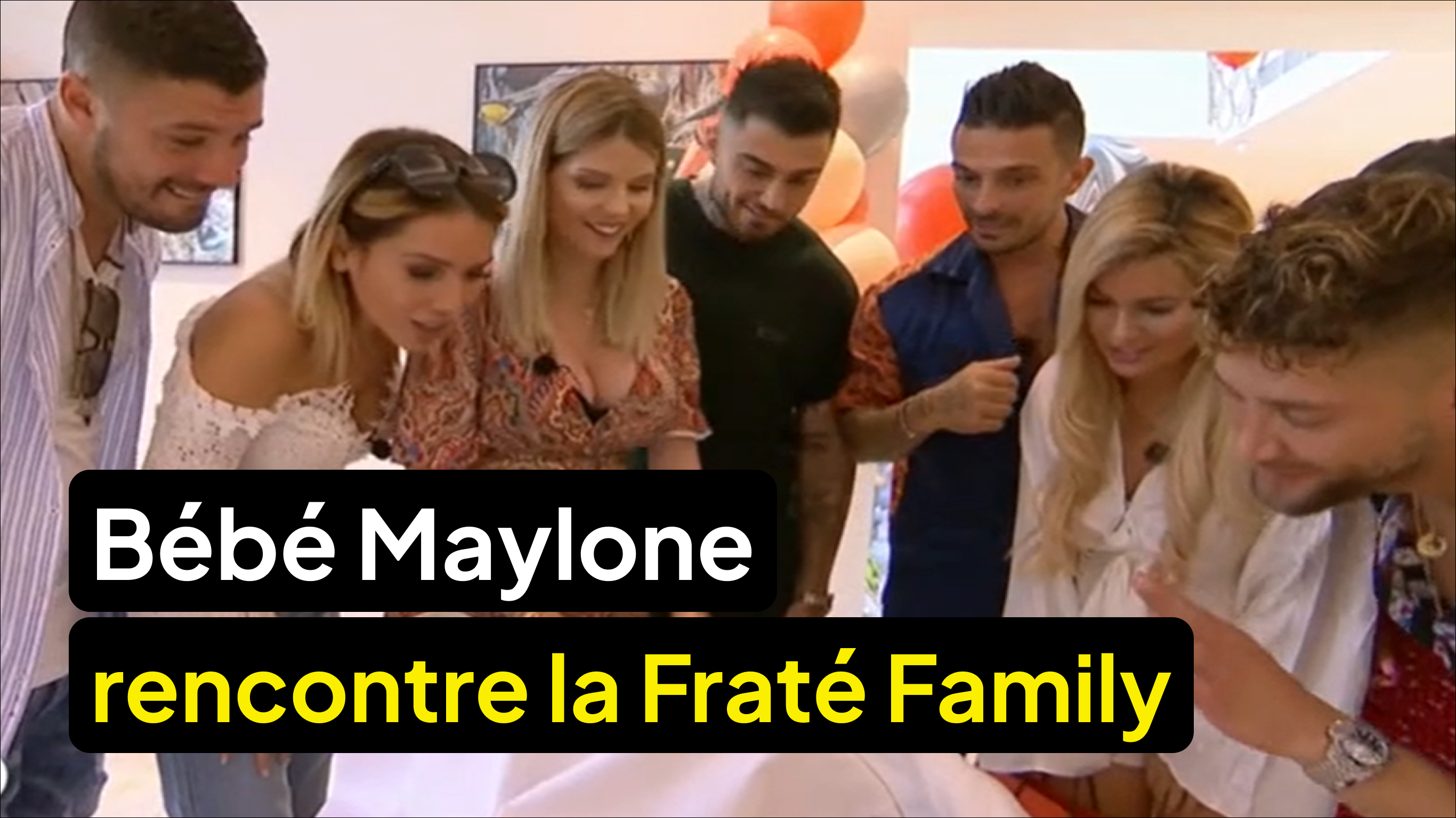 Jessica et Thibault présentent bébé Maylone aux Marseillais