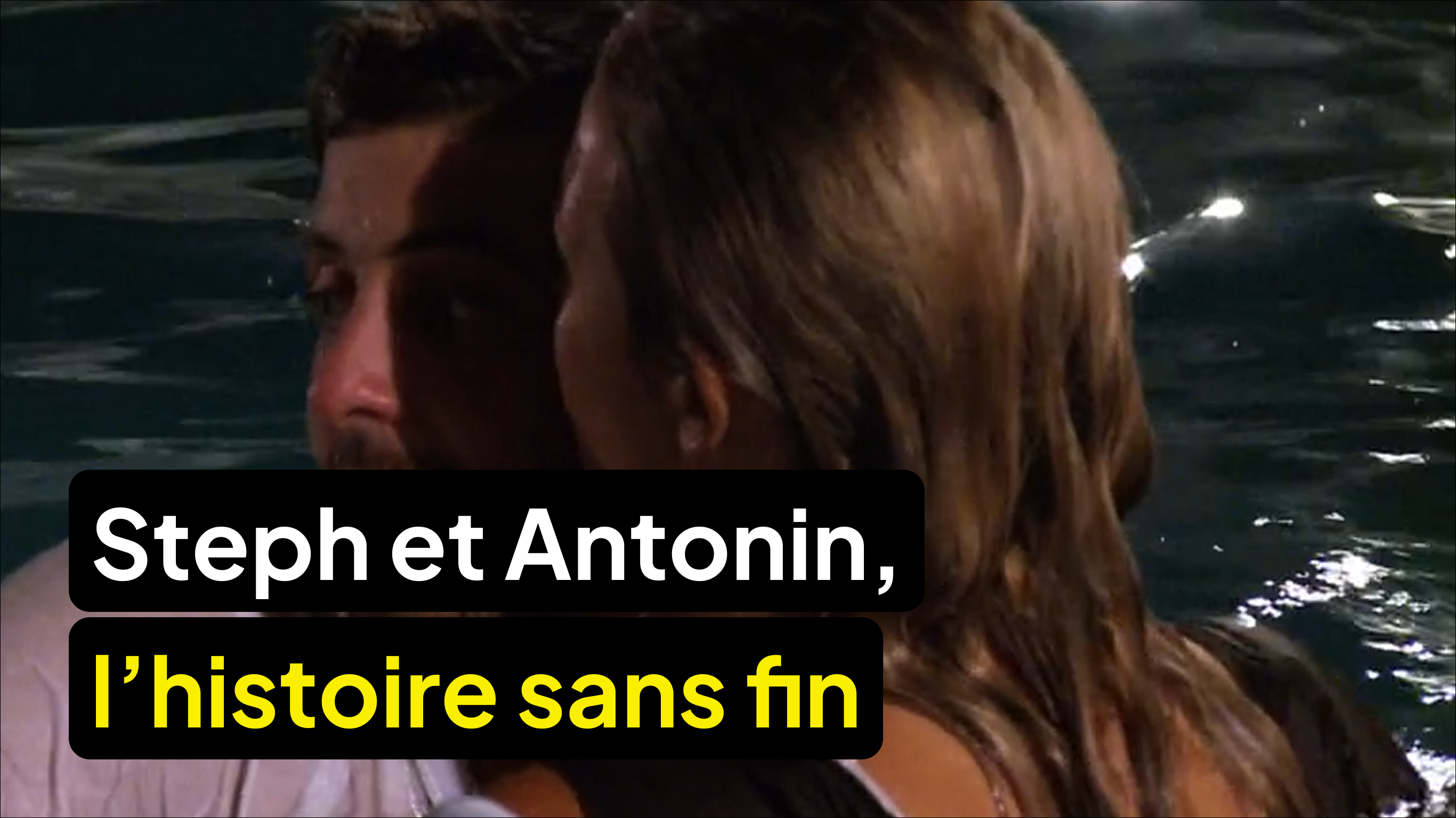 Enfin le bisou pour Stéphanie et Antonin !