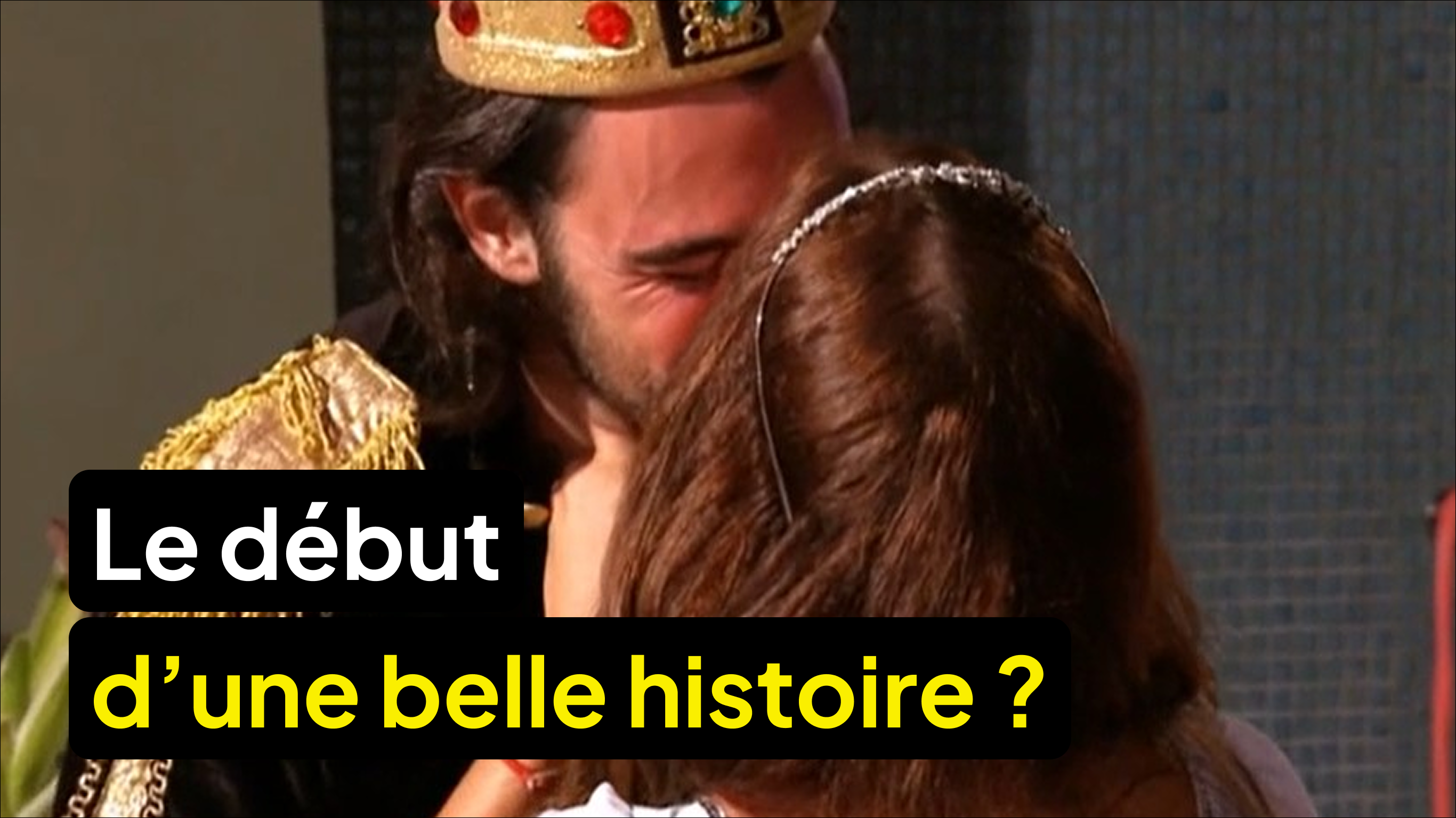 Benjamin embrasse Stéphanie