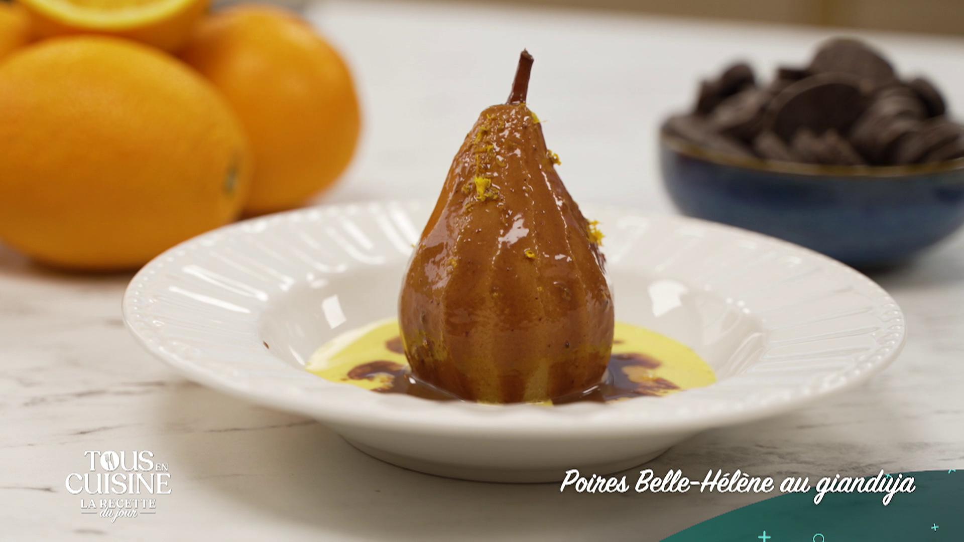 Poires Belle-Hélène au gianduja