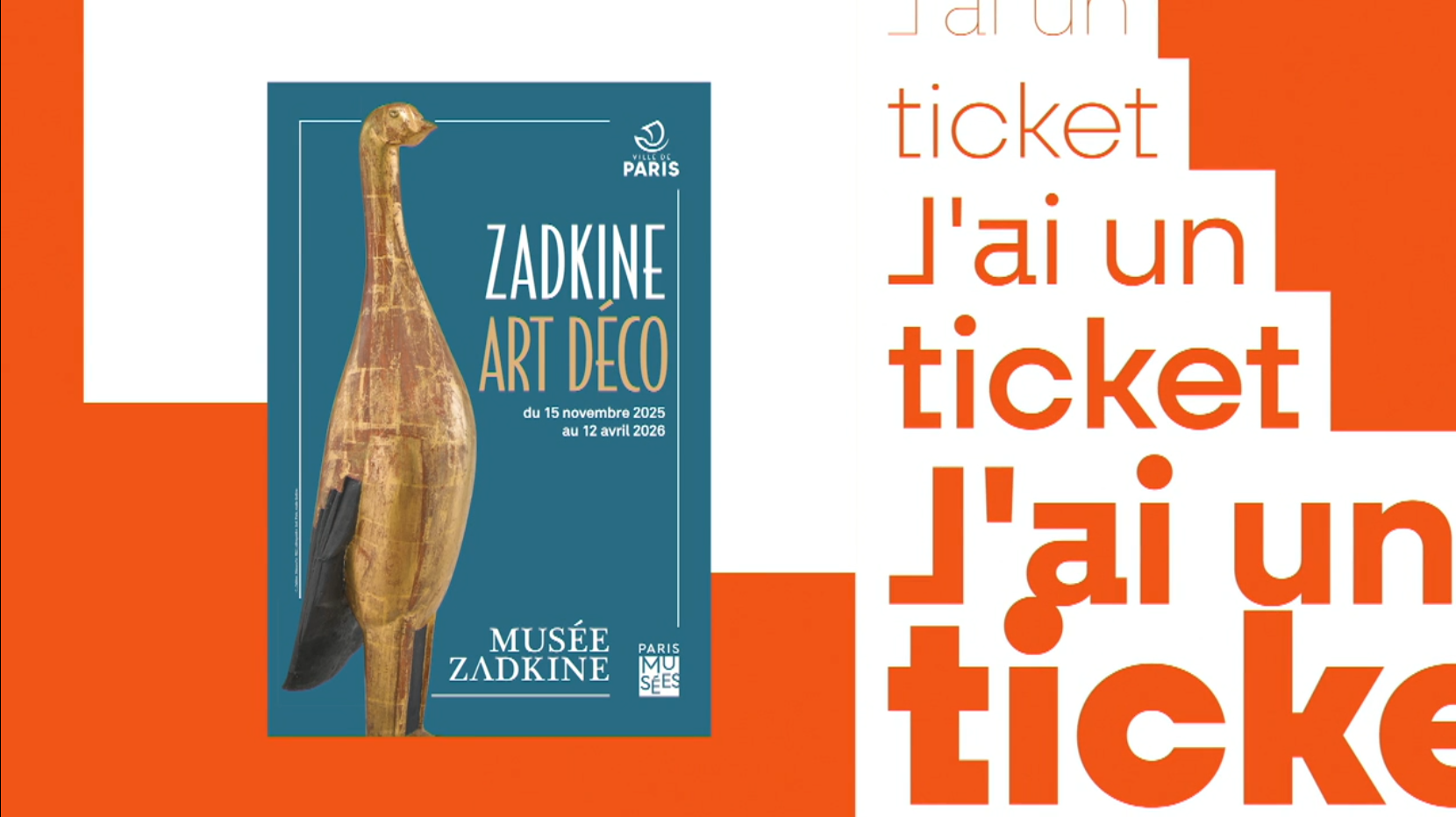 J'ai un ticket, Zadkine Art Déco