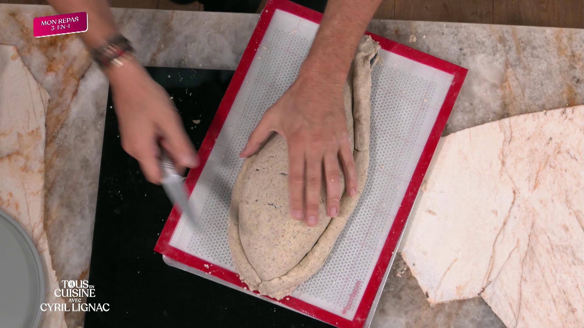 Dorade en pâte à sel et Galette croustillante