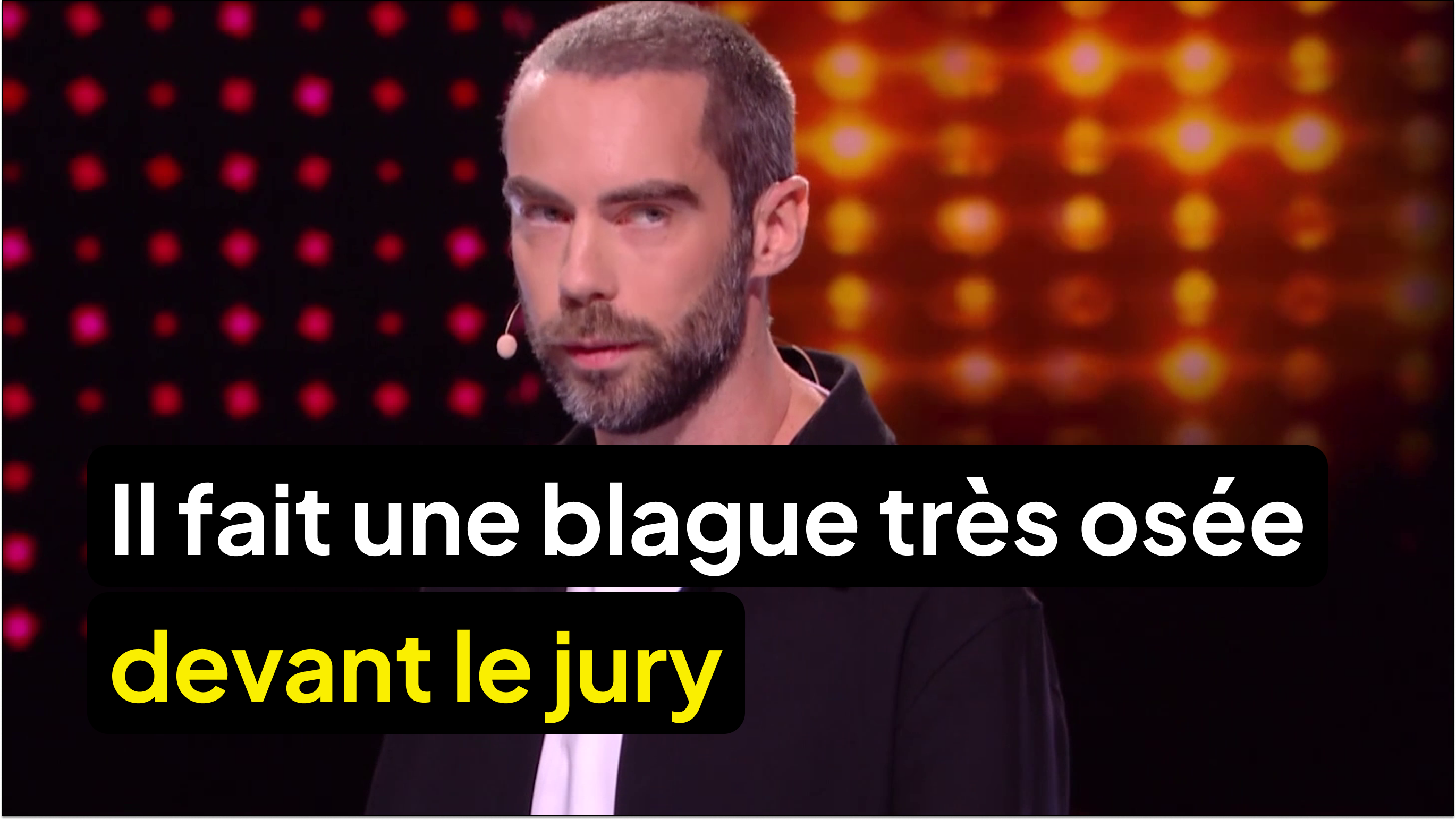 La vanne sur sa grand-mère va-t-elle passer auprès du jury