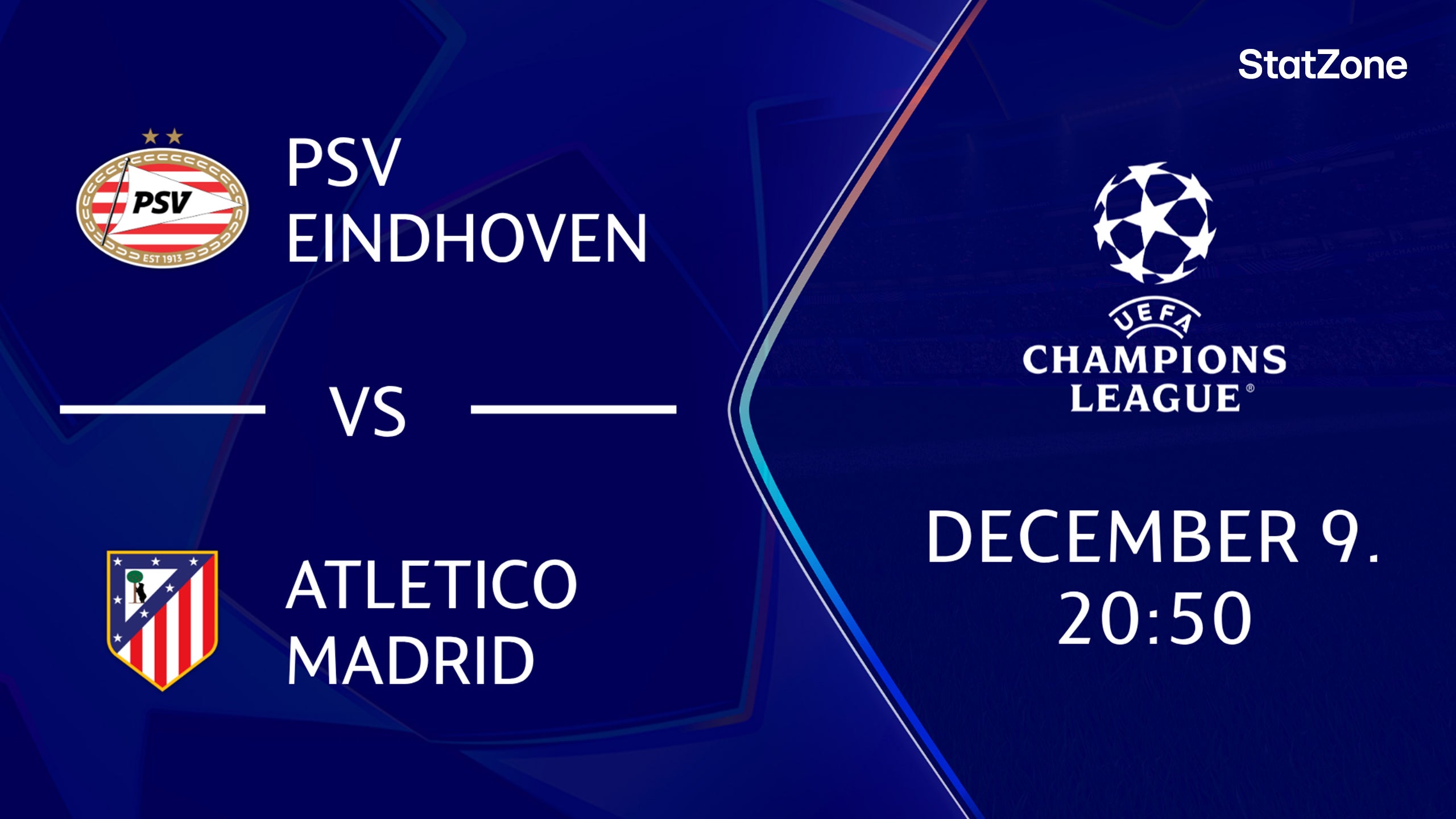 PSV EINDHOVEN – ATLETICO MADRID 2025.12.09 20:50