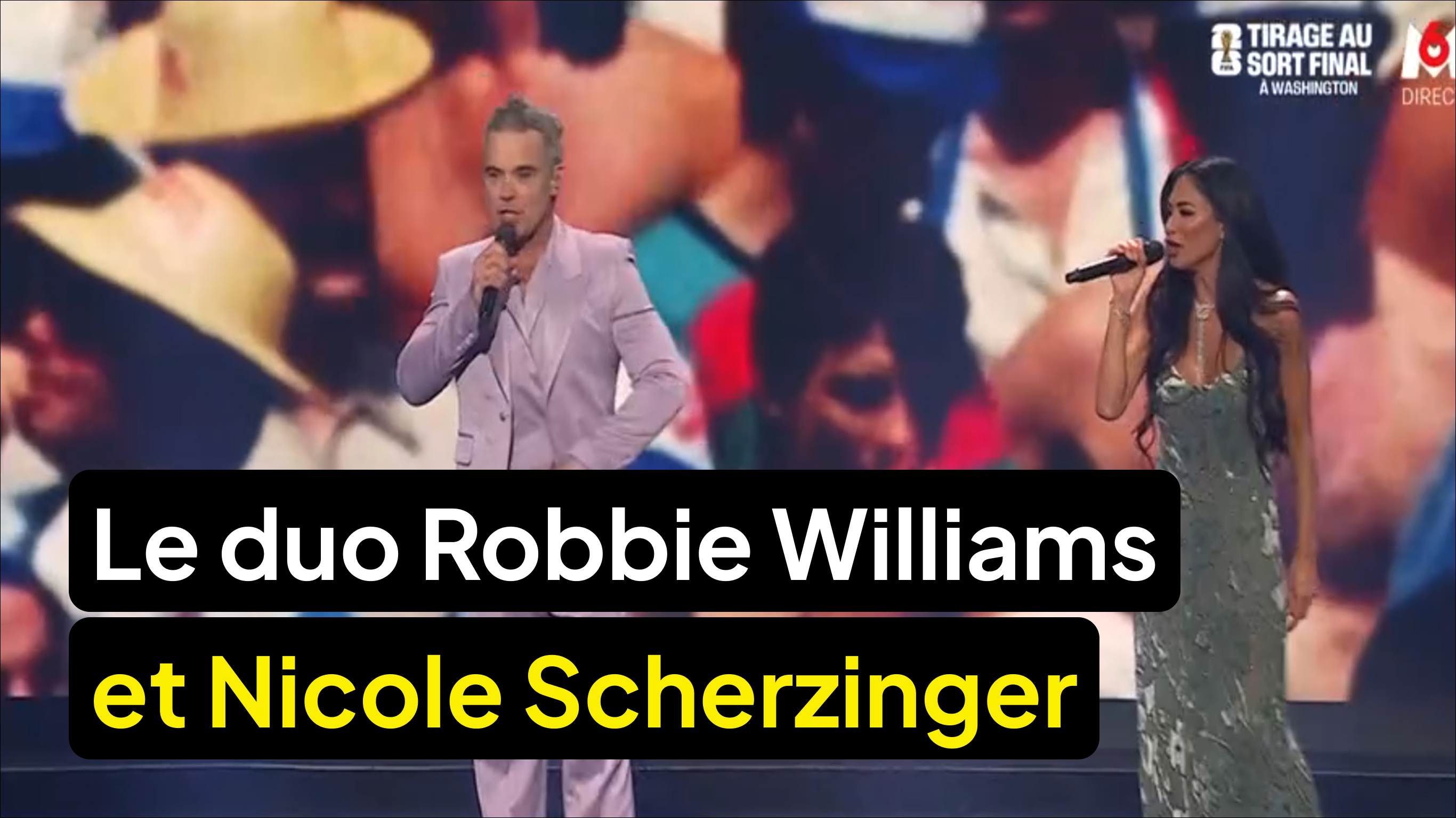 La prestation de Robbie Williams et Nicole Scherzinger