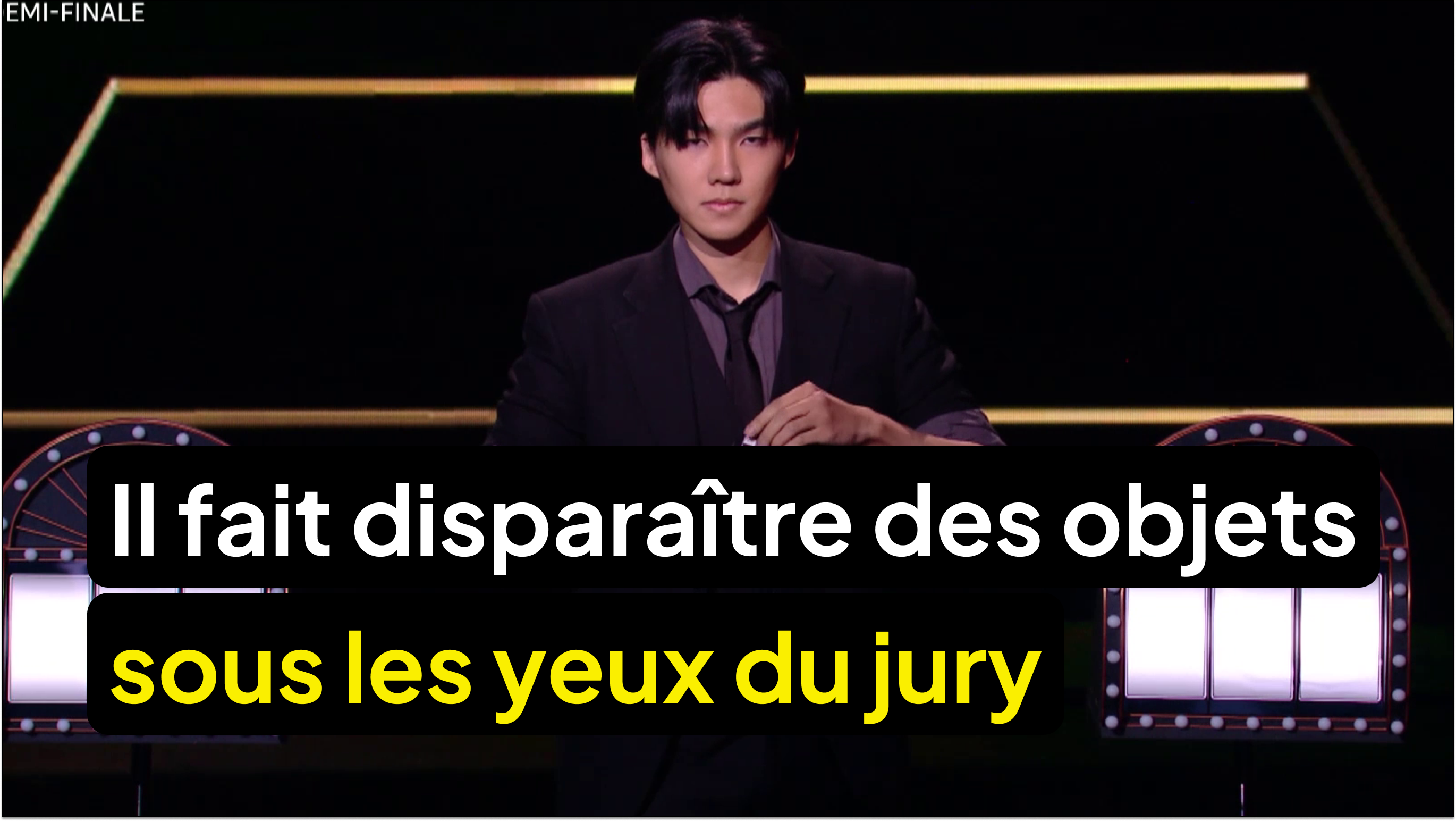 Il fait disparaître des objets sous les yeux du jury