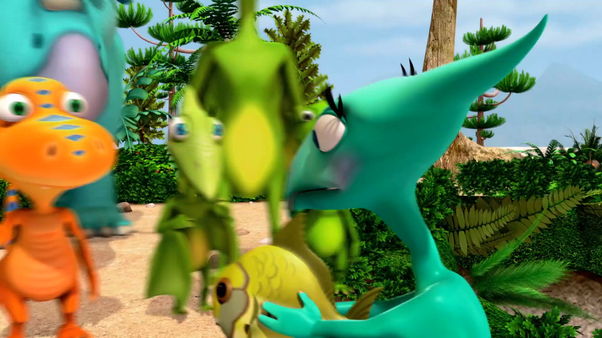 Un triceratops à déjeuner