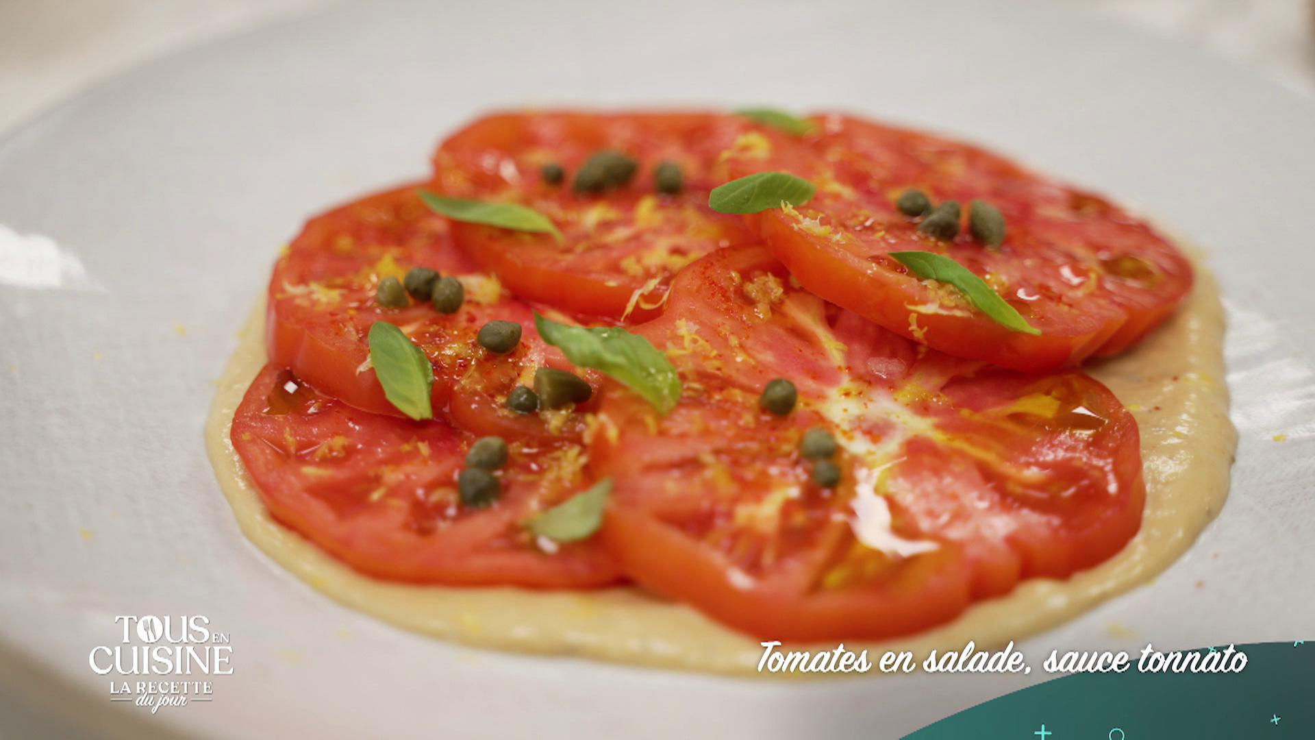 Tomates en salade, sauce tonnato