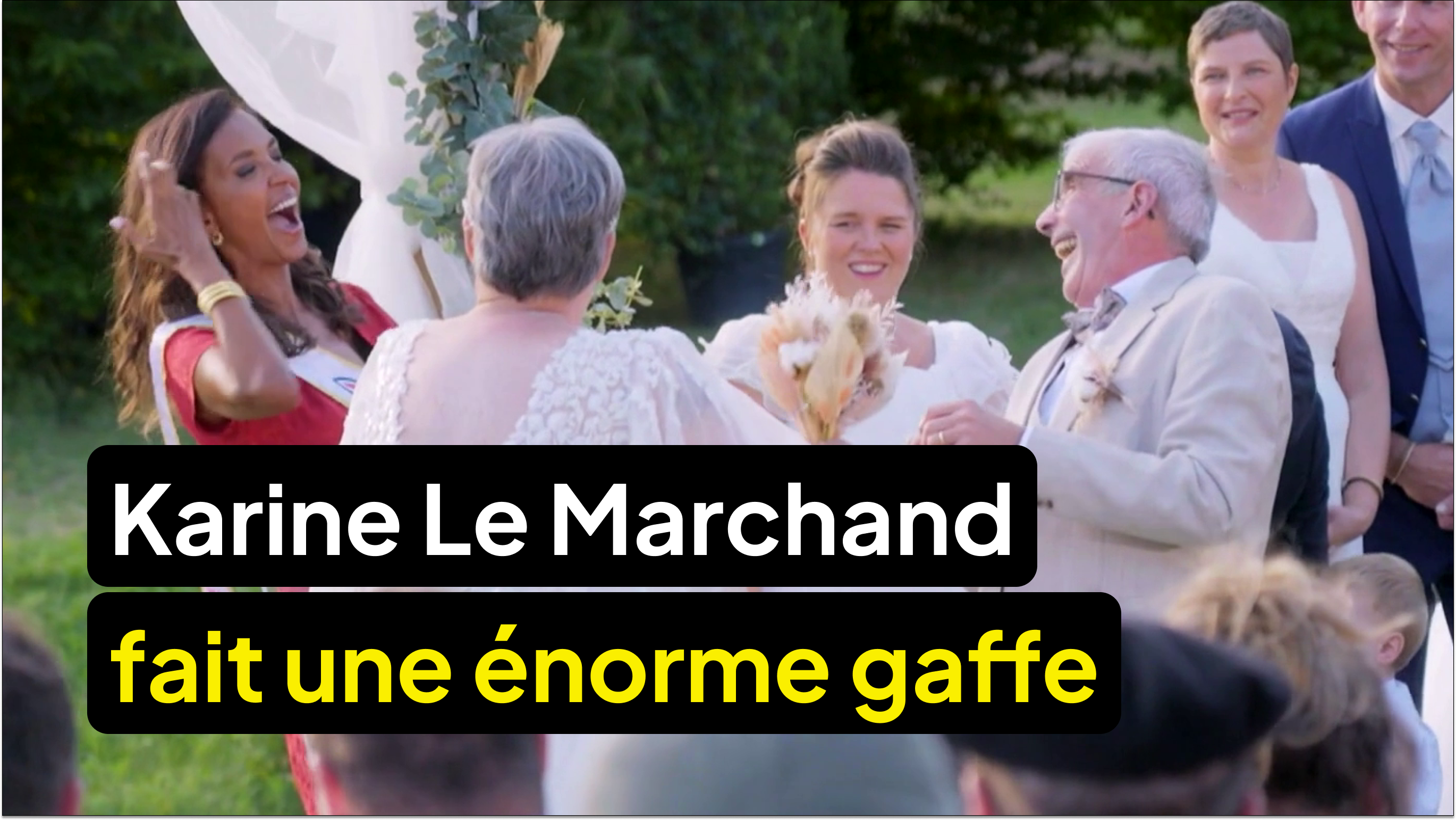 Karine Le Marchand fait une énorme gaffe pendant le renouvellement de leurs vœux