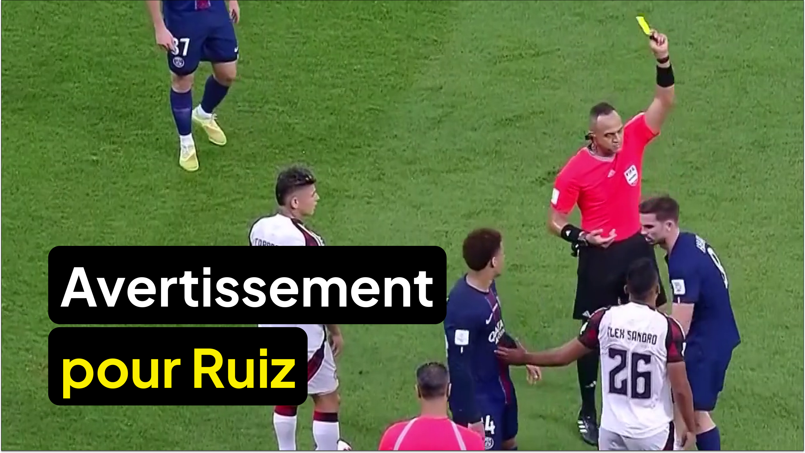 Avertissement pour Ruiz 🟨⚠️
