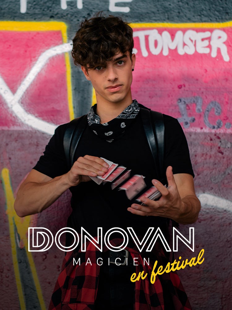 Donovan magicien en festival