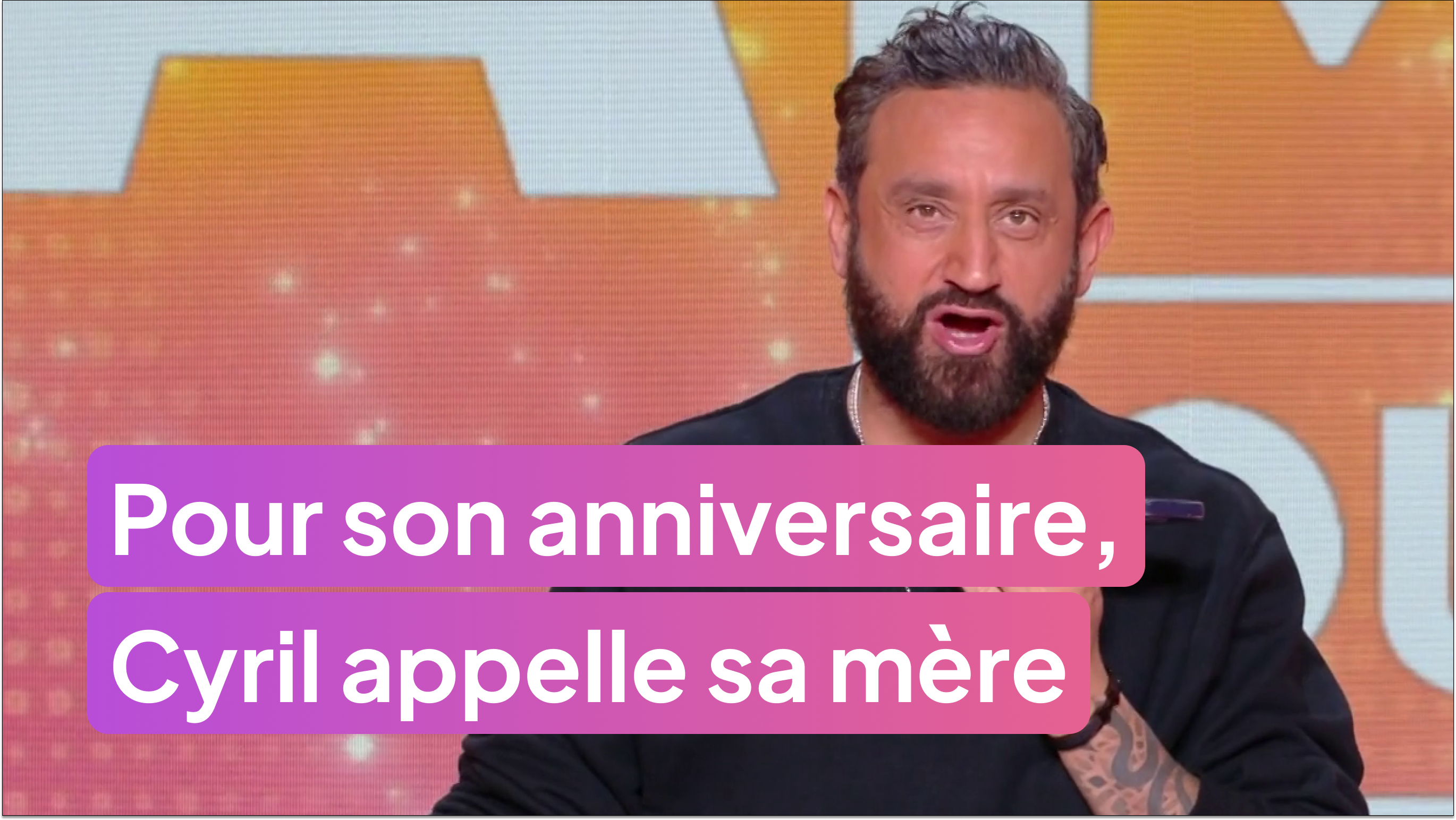 Cyril appelle sa mère pour son anniversaire