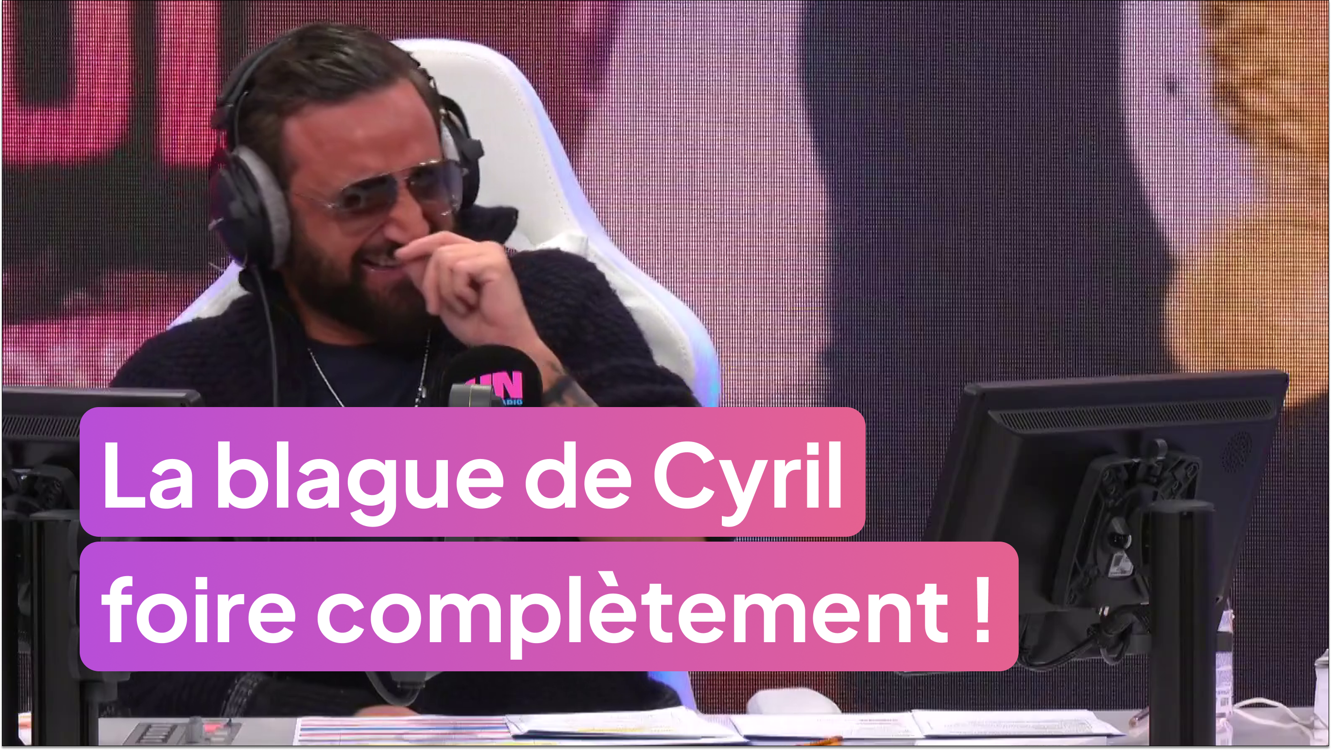 Cyril Hanouna foire son prank