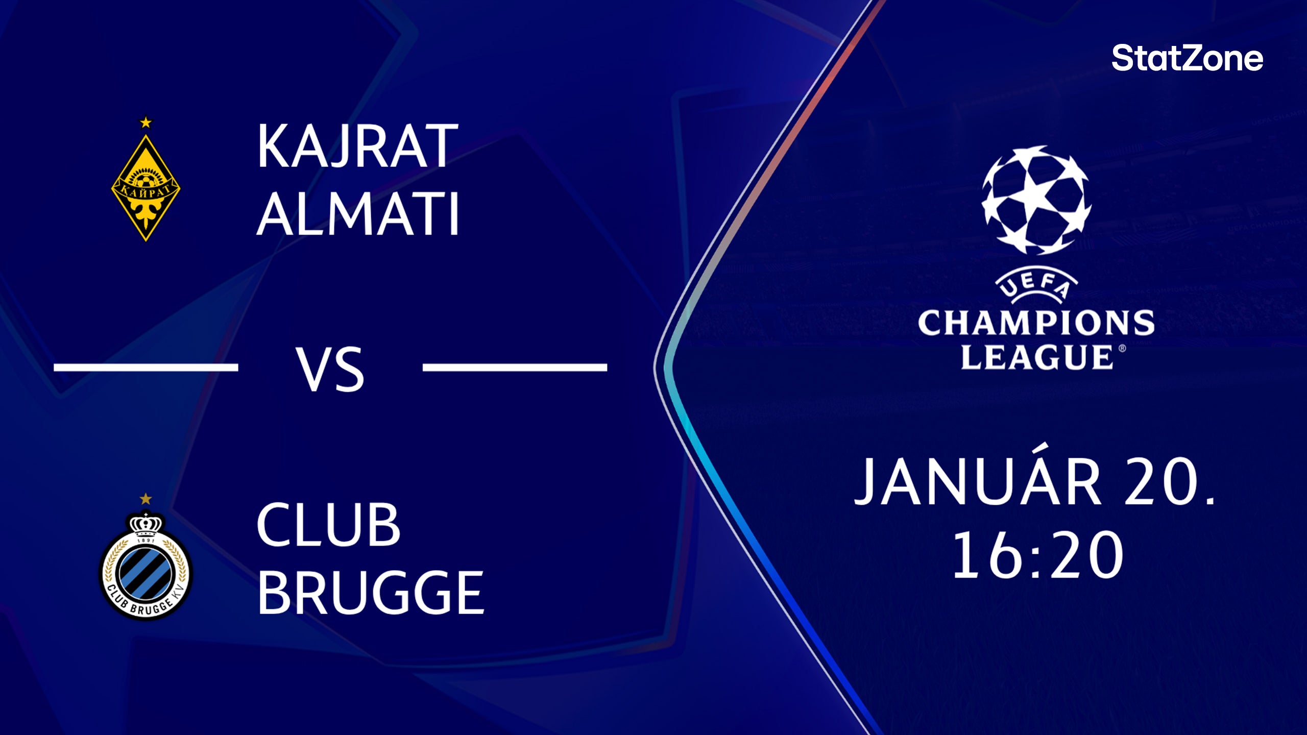 KAJRAT ALMATI – CLUB BRUGGE 2026.01.20 16:20