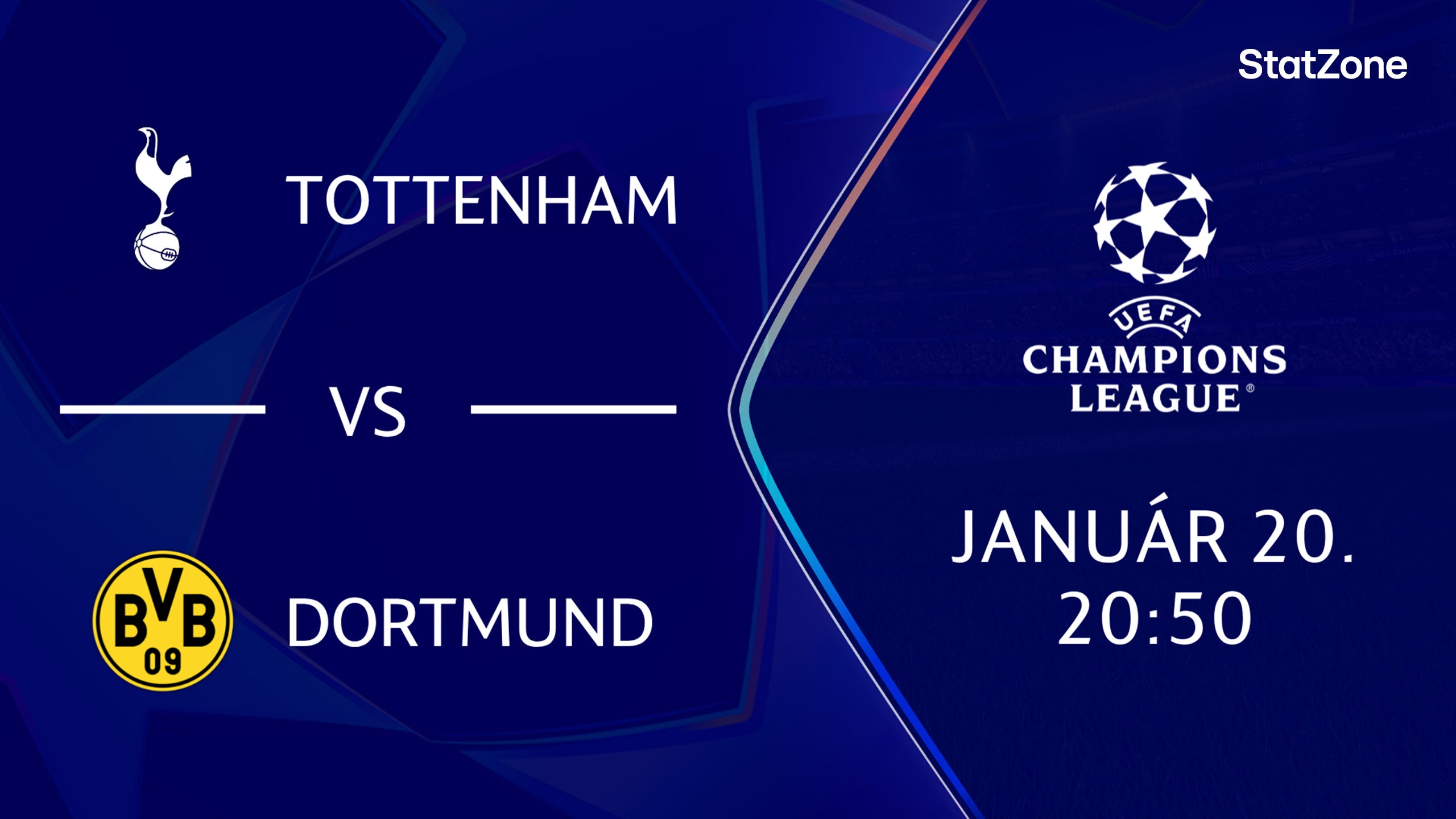 TOTTENHAM – DORTMUND 2026.01.20 20:50