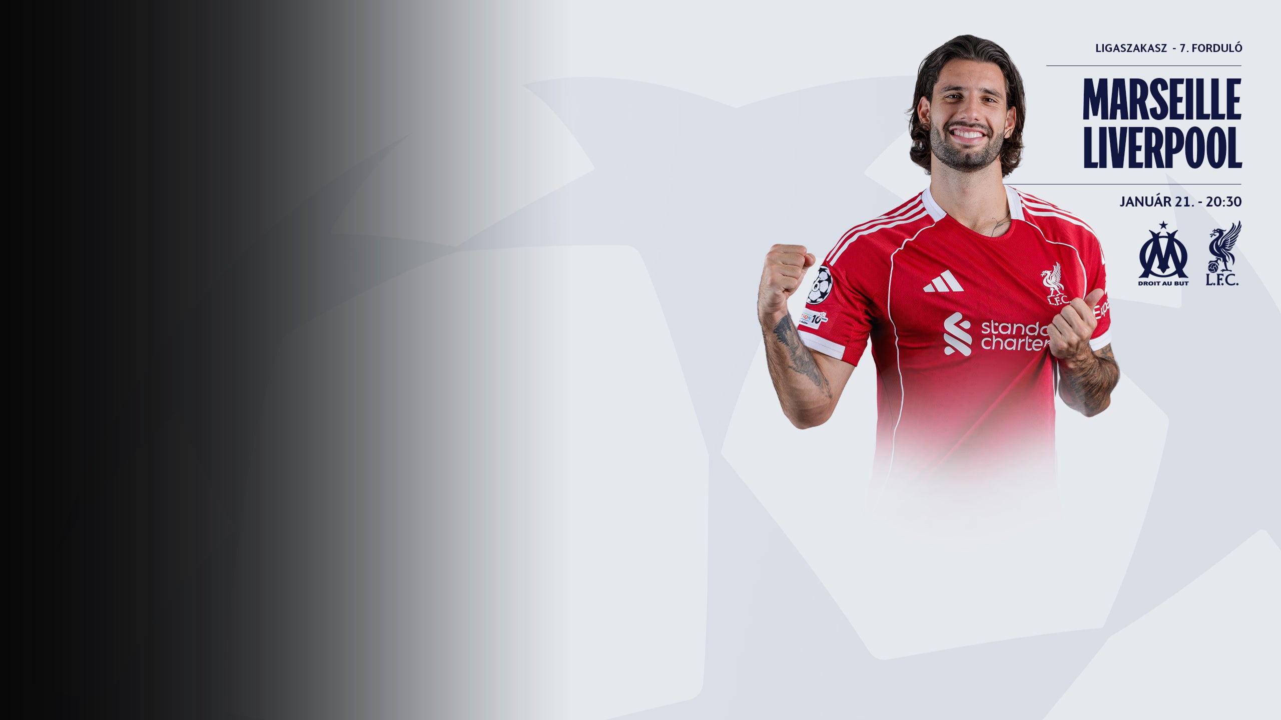 Marseille - Liverpool 20:30-tól