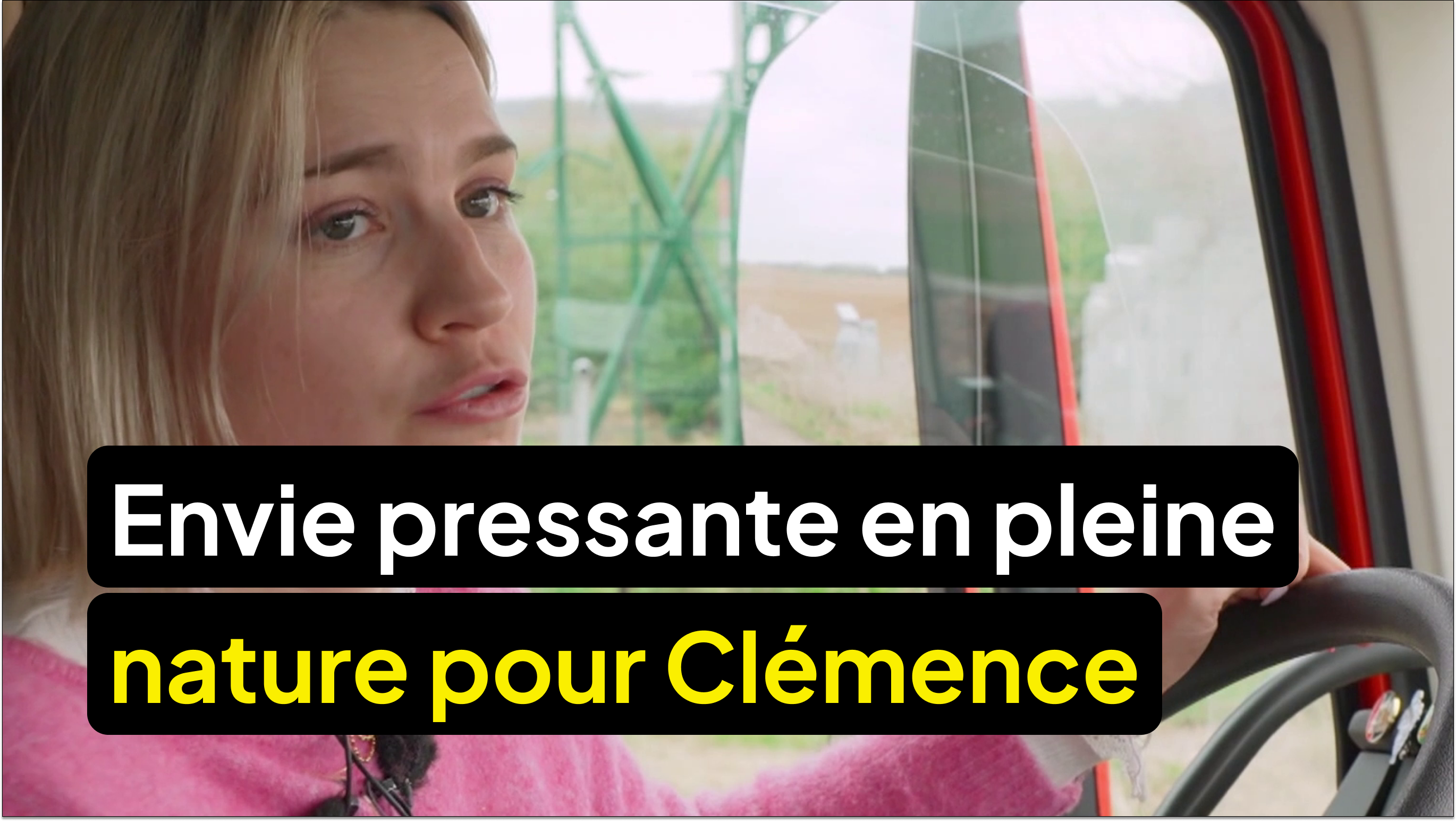 Envie pressante en pleine nature pour Clémence