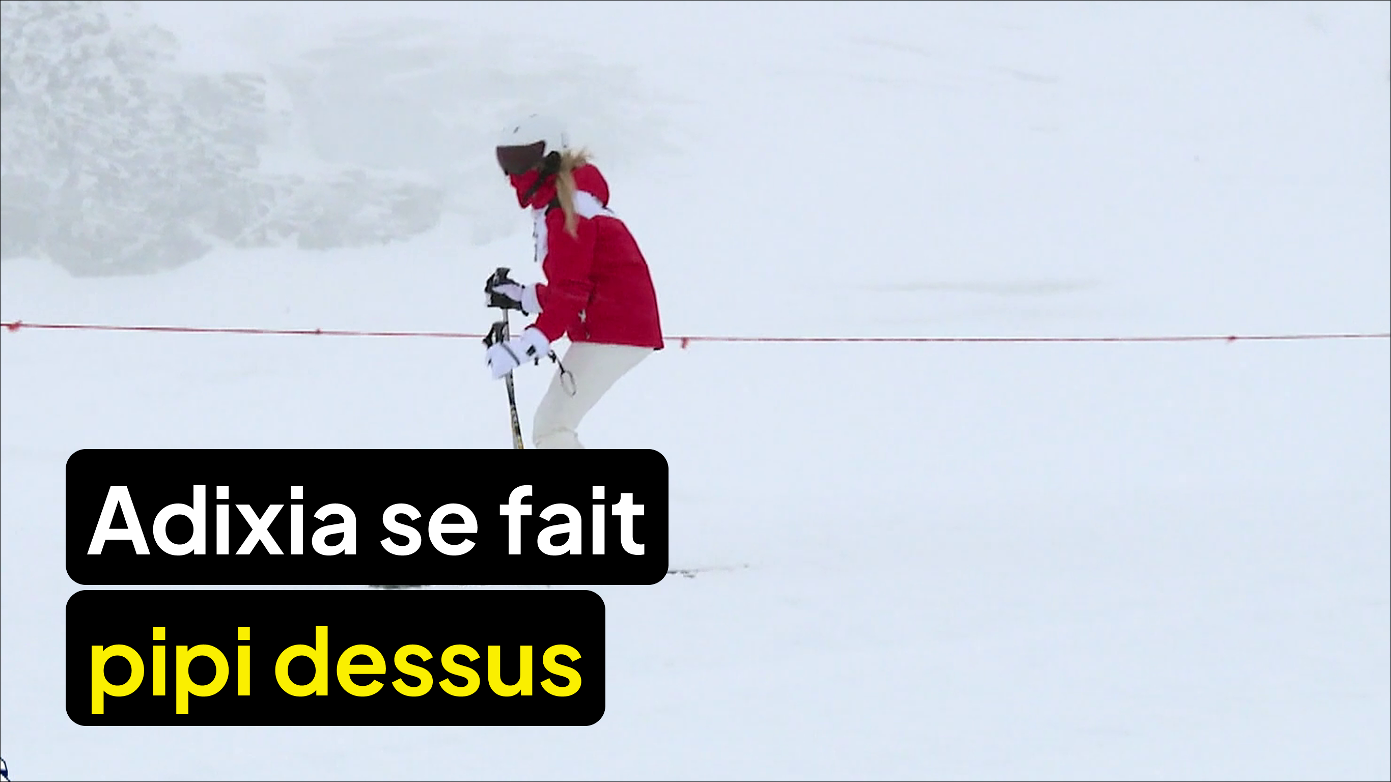 Adixia se fait pipi dessus !