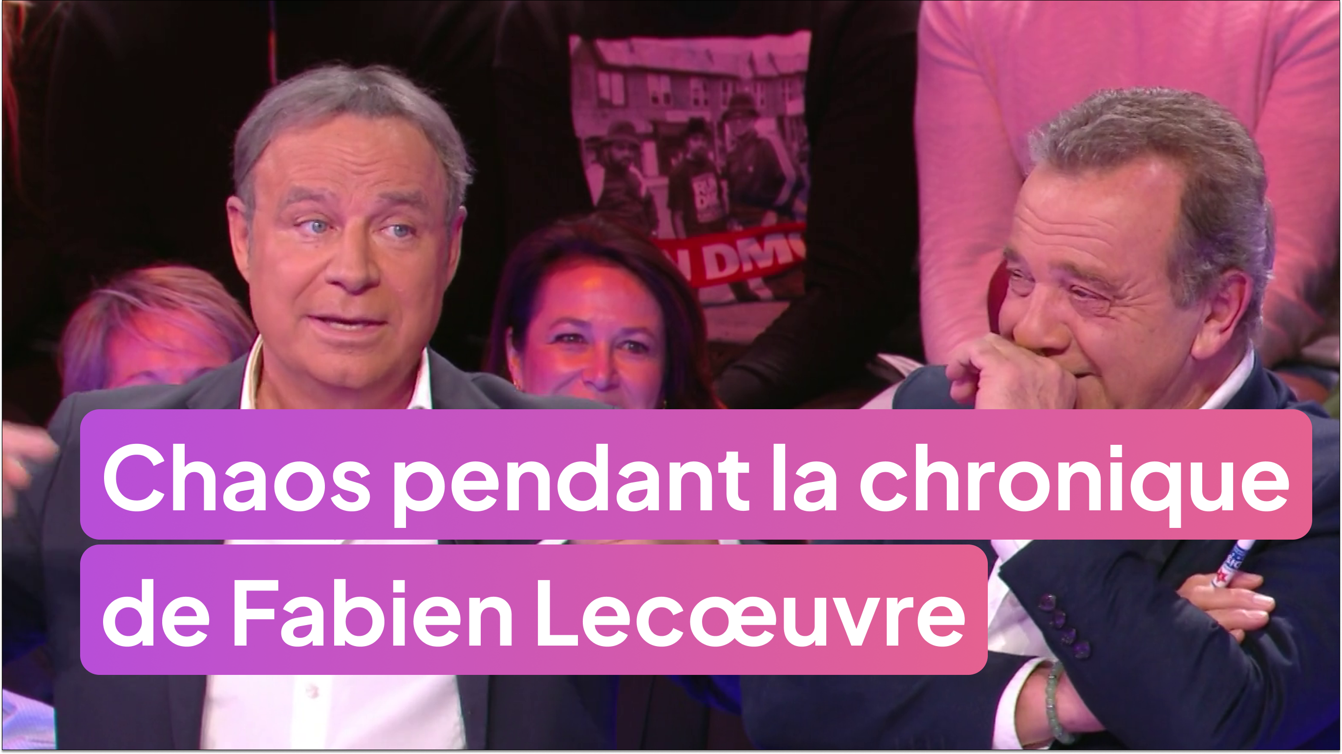Chaos pendant la chronique de Fabien Lecœuvre