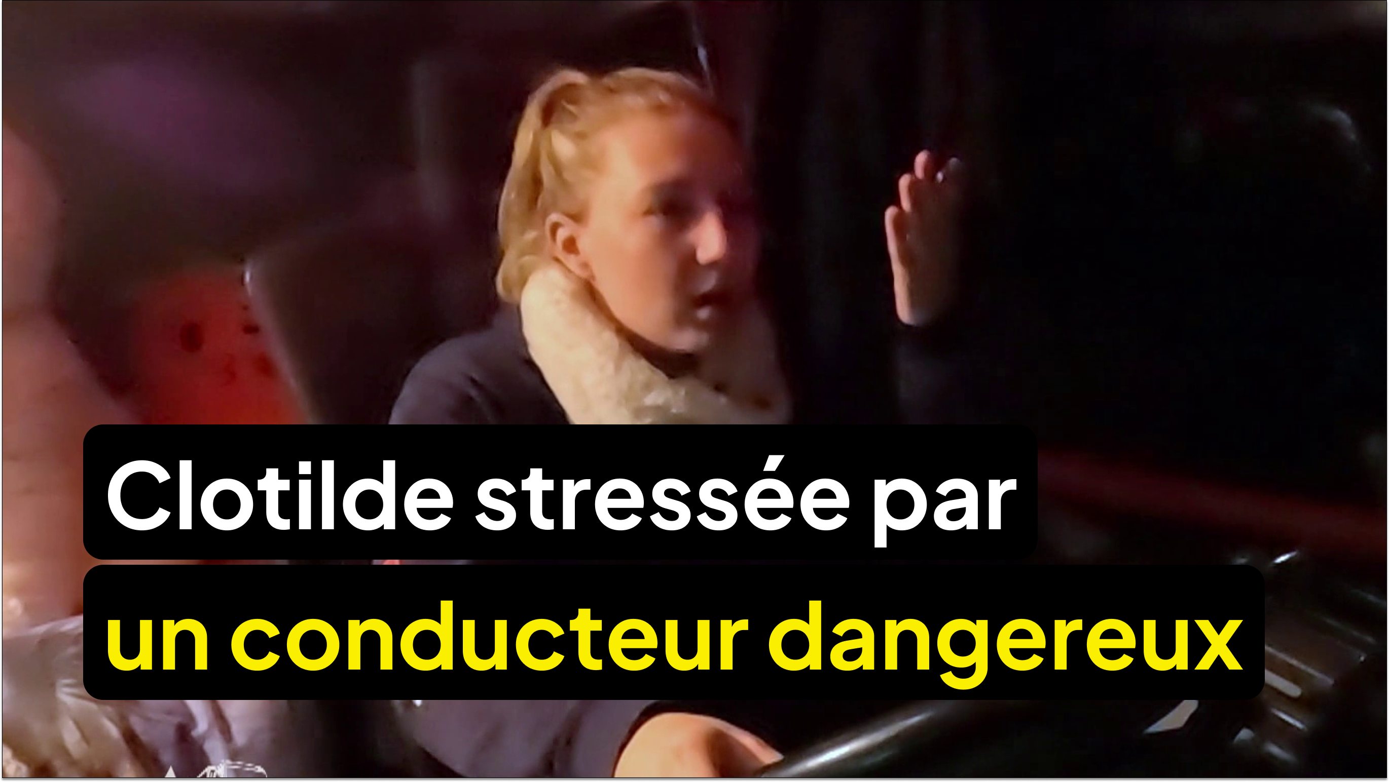 Clotilde doit faire face à un automobiliste très lent