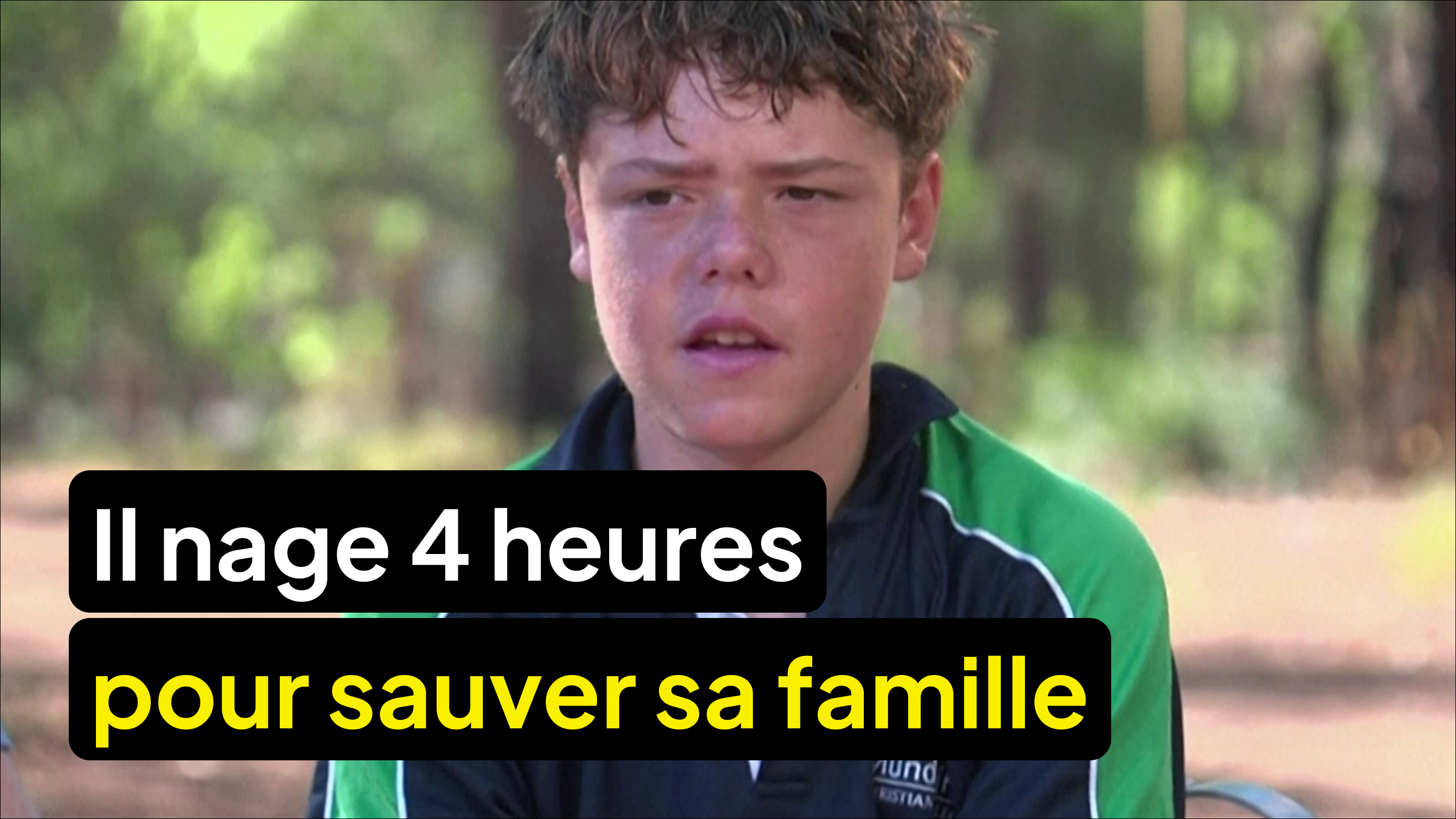 Cet enfant de 13 ans nage 4 heures pour sauver sa famille