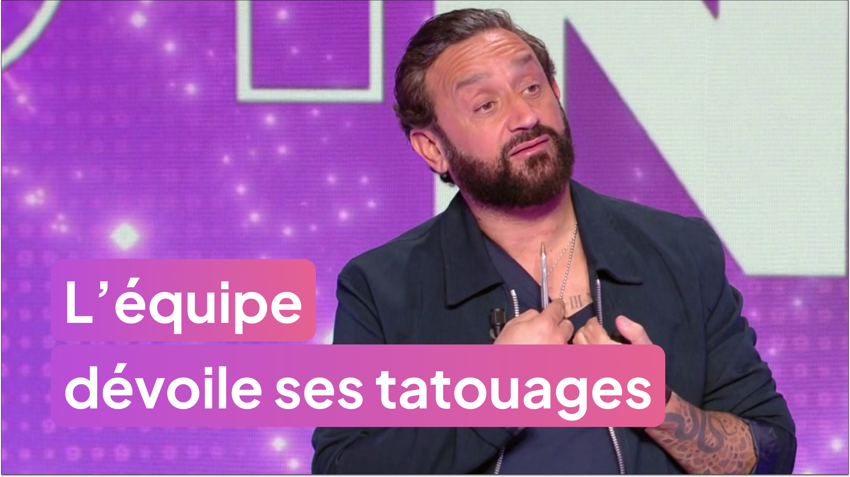 Cyril Hanouna et les chroniqueurs dévoilent leurs tatouages !