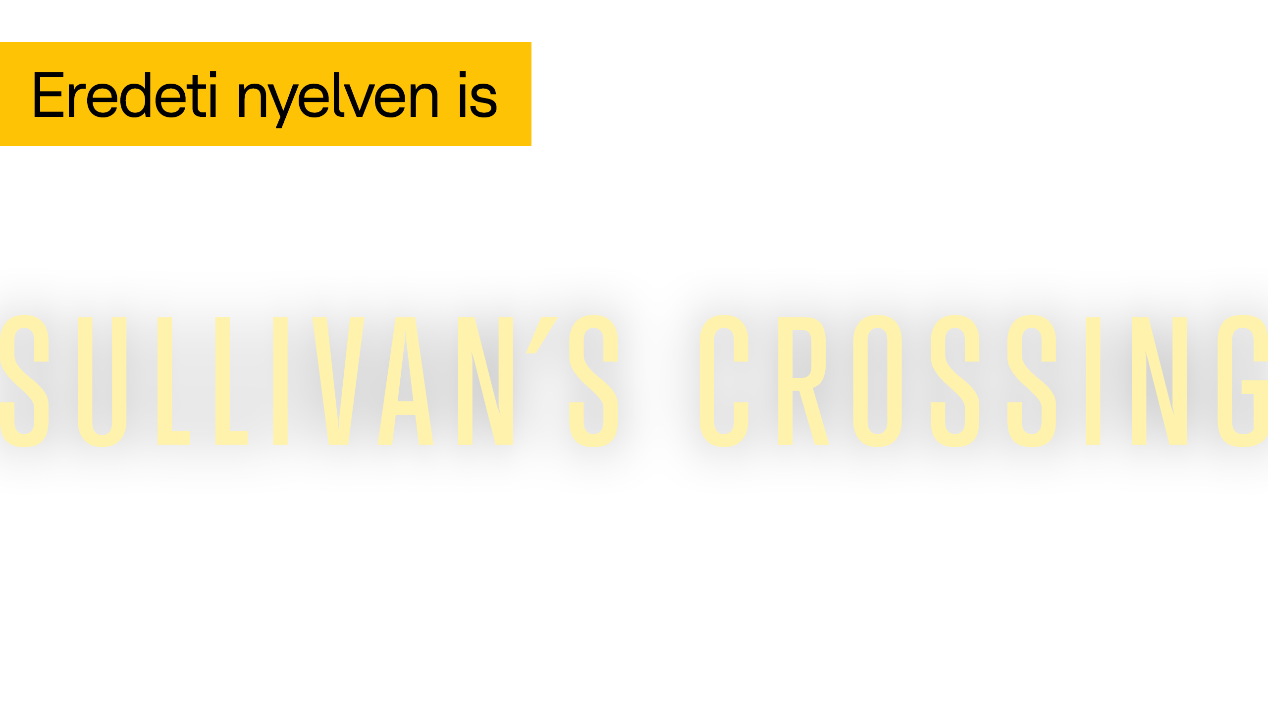 Sullivan’s Crossing