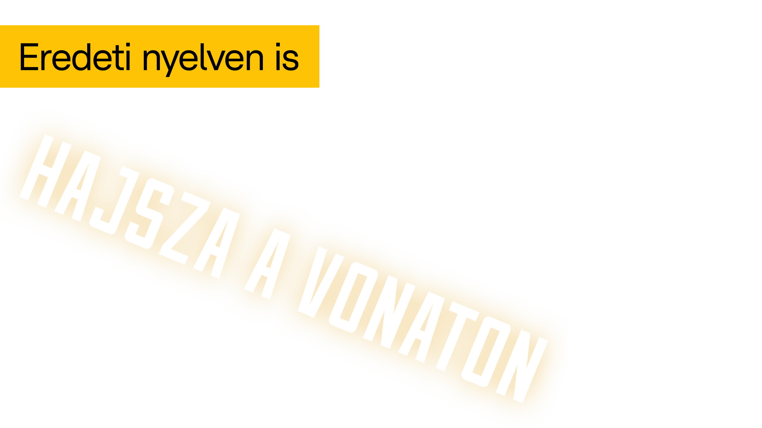 Hajsza a vonaton