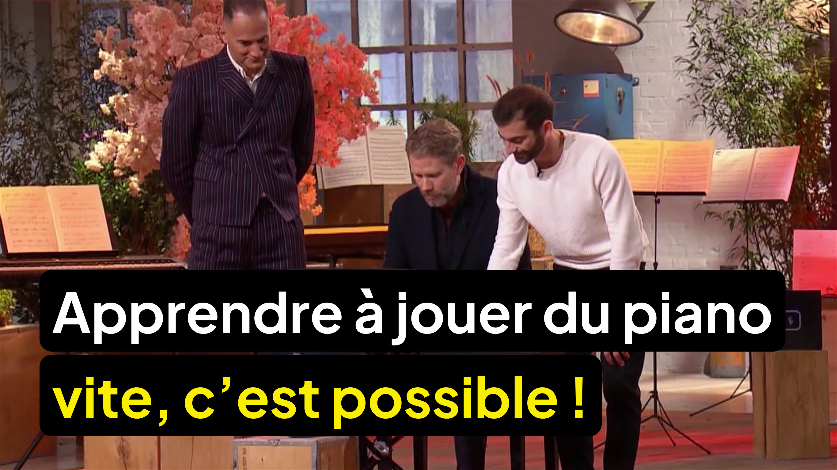 Eric Larchevêque apprend à jouer du piano en quelques secondes