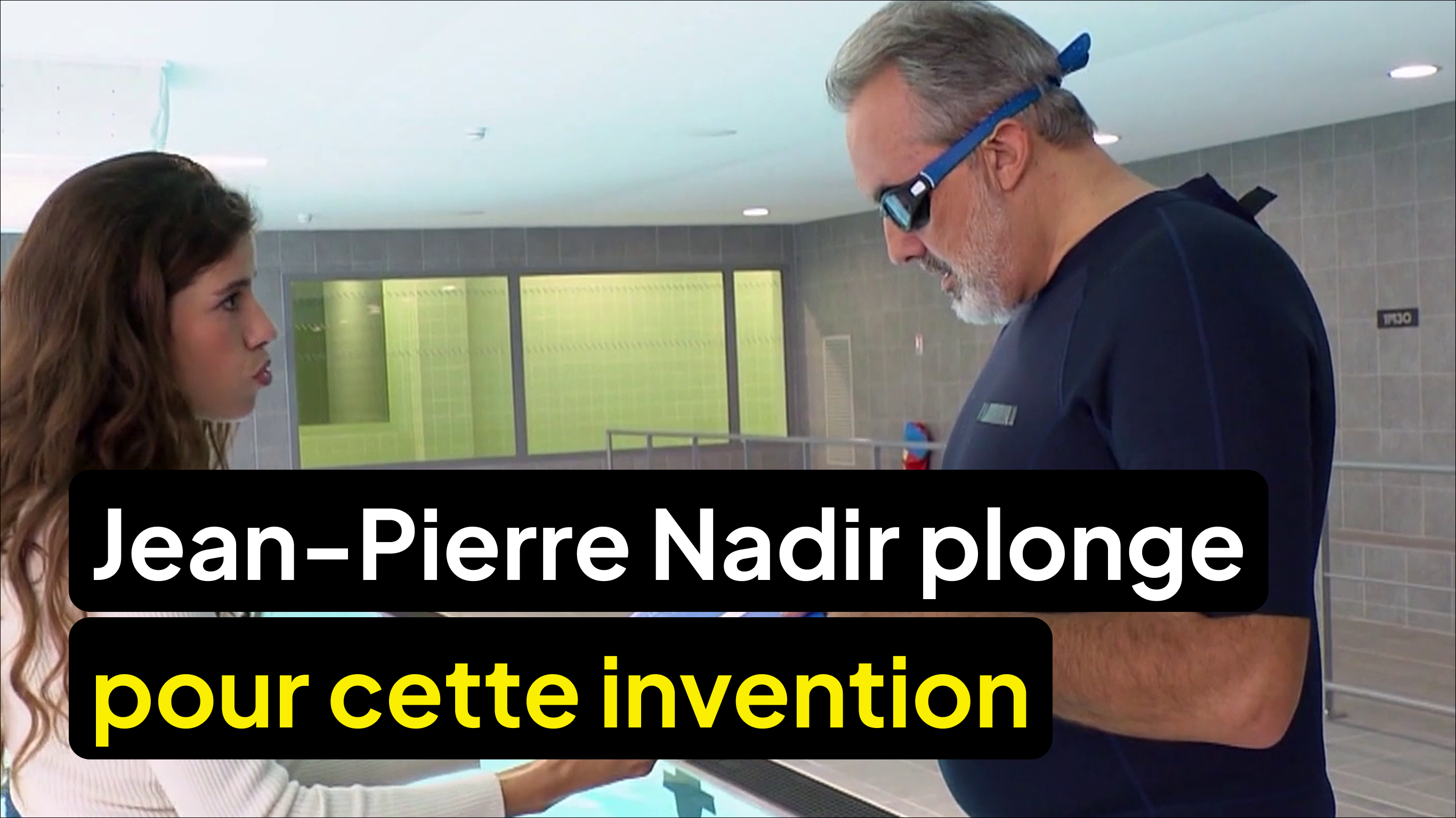 Jean-Pierre Nadir se jette à l’eau pour tester leur invention